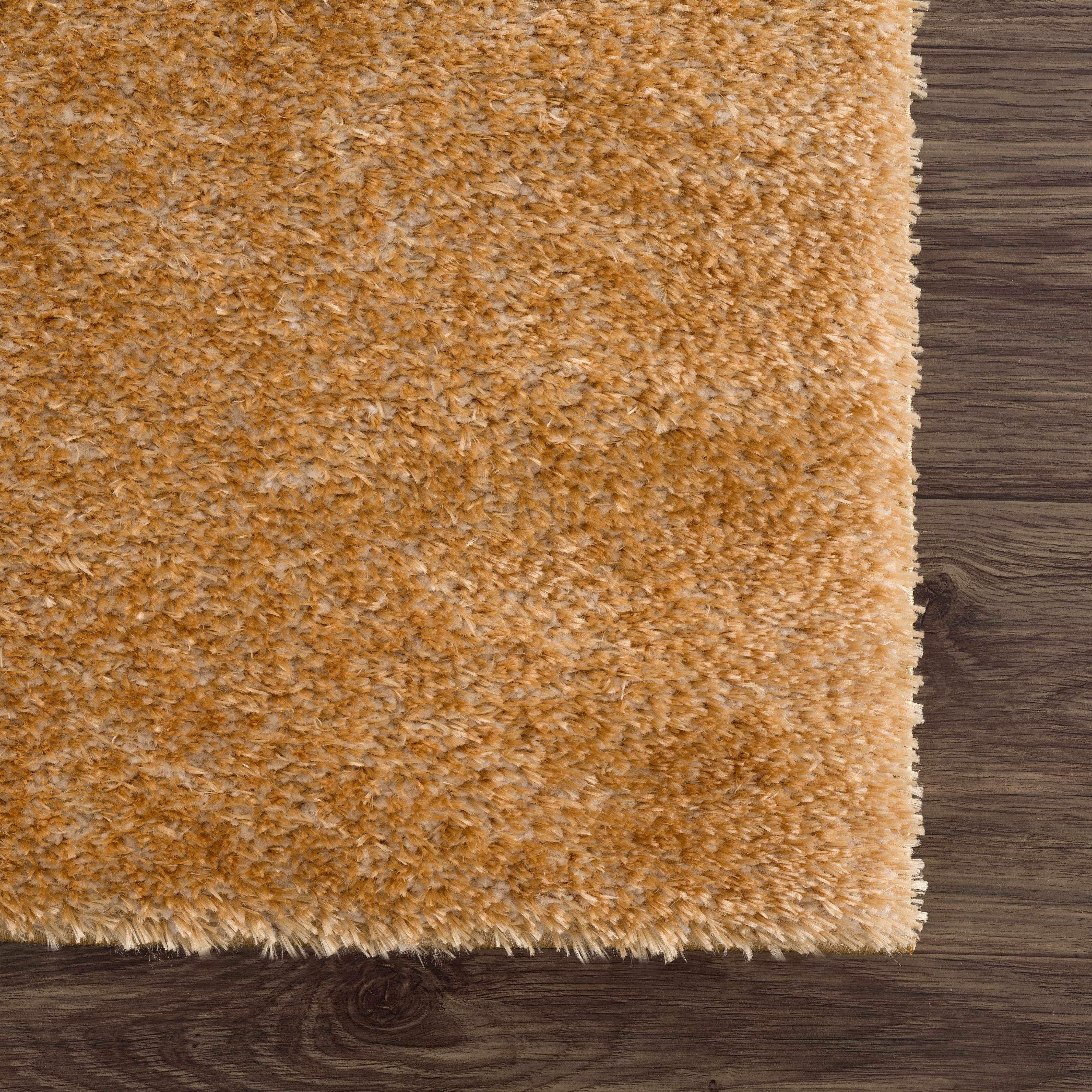 Heavenly Solid Mustard Plush Rug - Clearance - Image 9