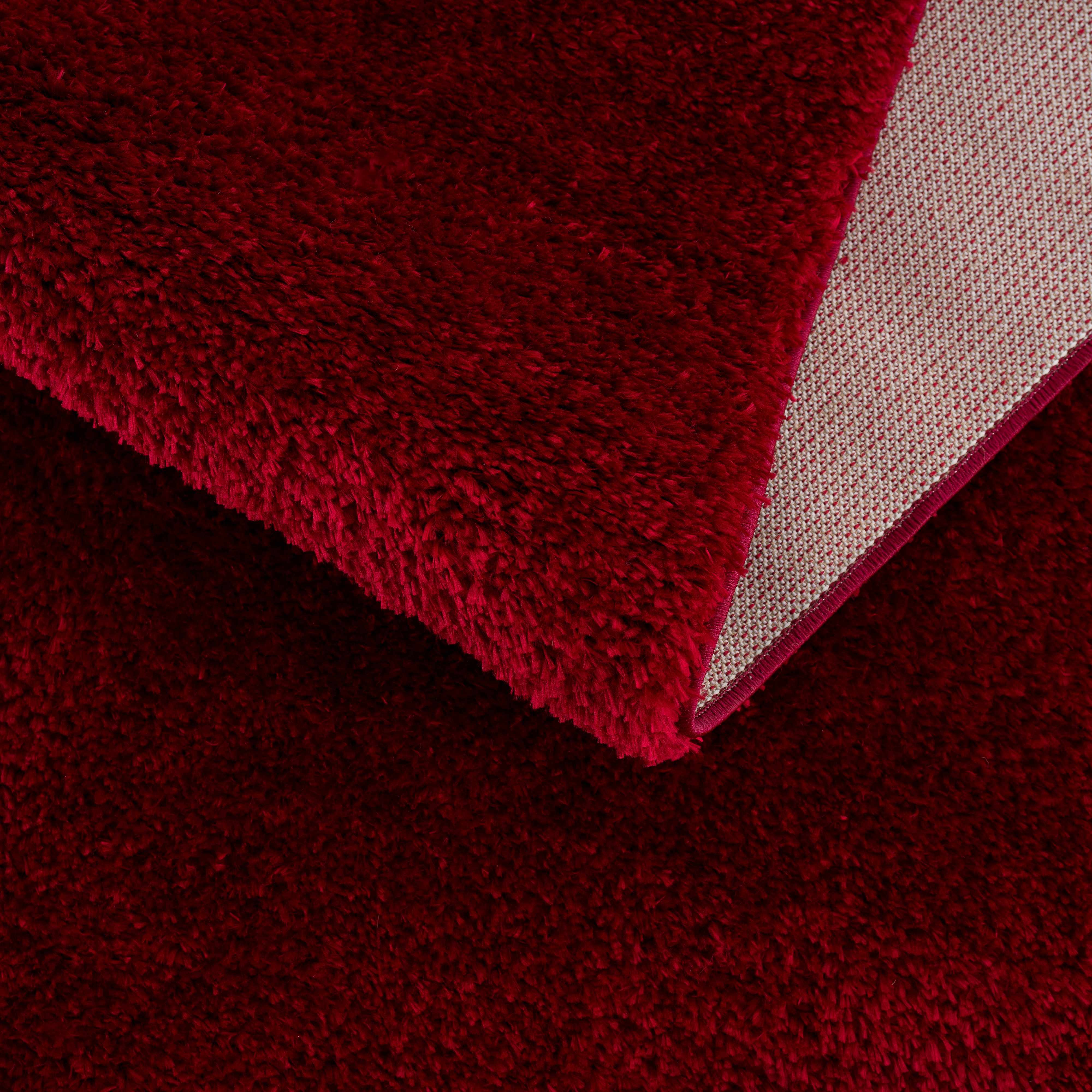 Heavenly Solid Red Plush Rug - Clearance - Image 12