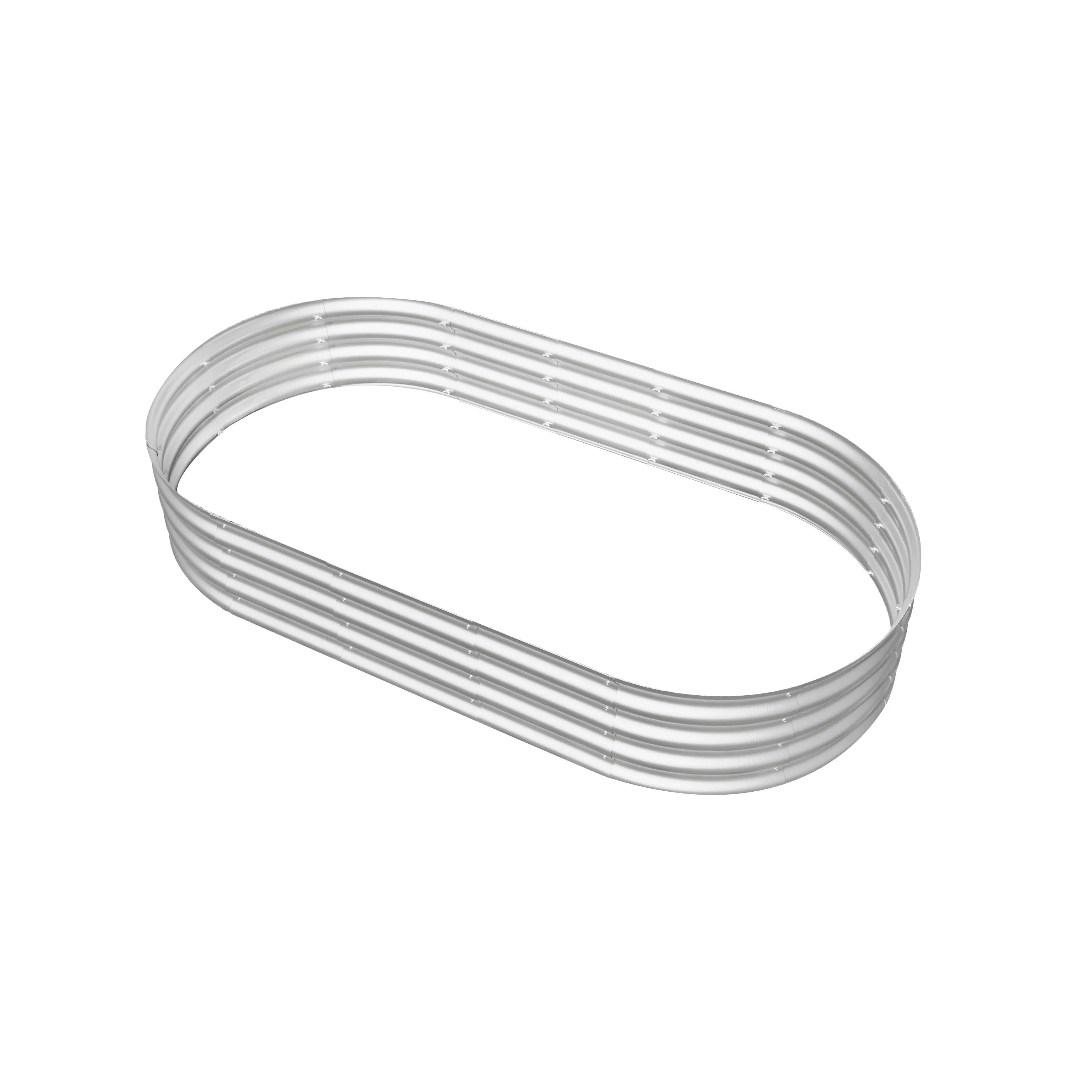Heavy Duty Galvanized Raised Garden Bed Kit 6x3x1ft Silver - Image 9