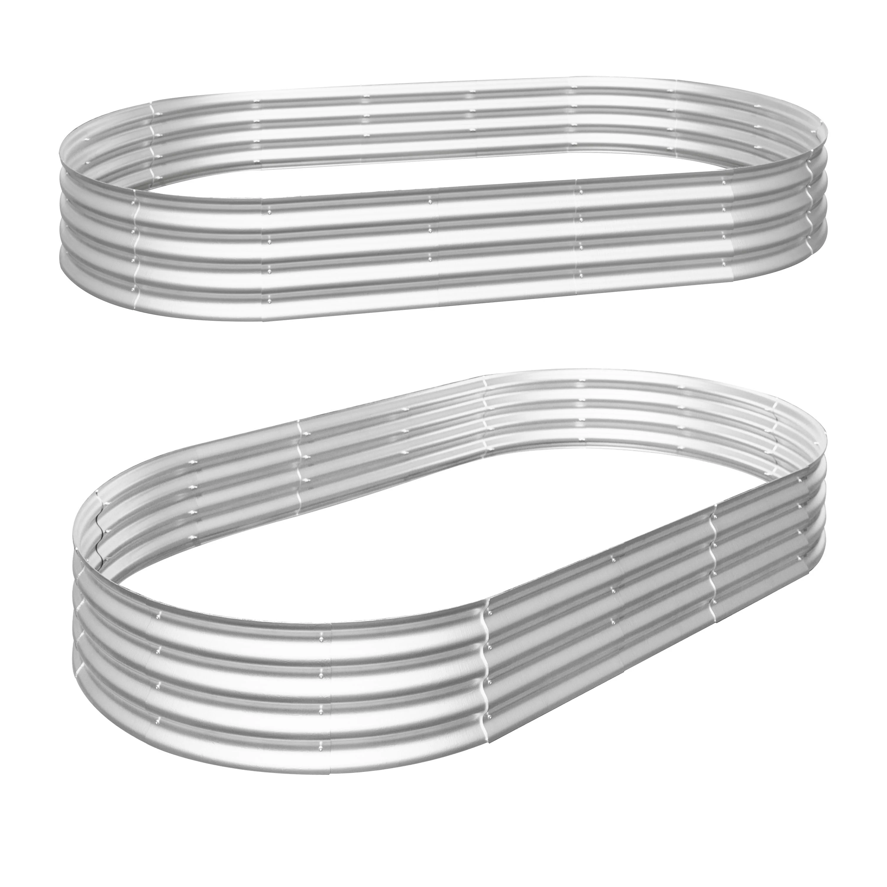 Heavy Duty Galvanized Raised Garden Bed Kit 8x4x1ft - Image 13