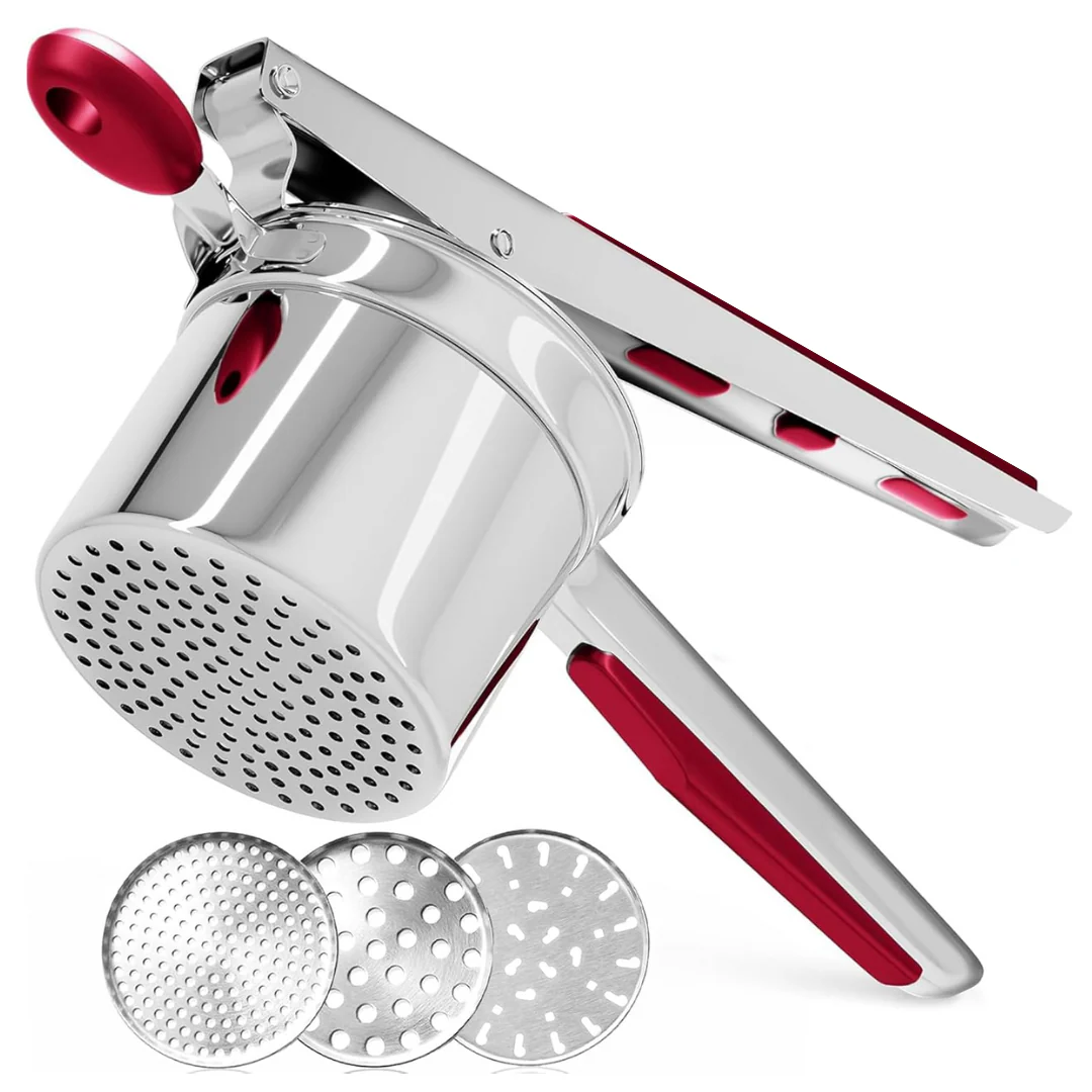 Heavy Duty Stainless Steel Potato Masher 15oz Large Capacity Kitchen Tool - Image 2