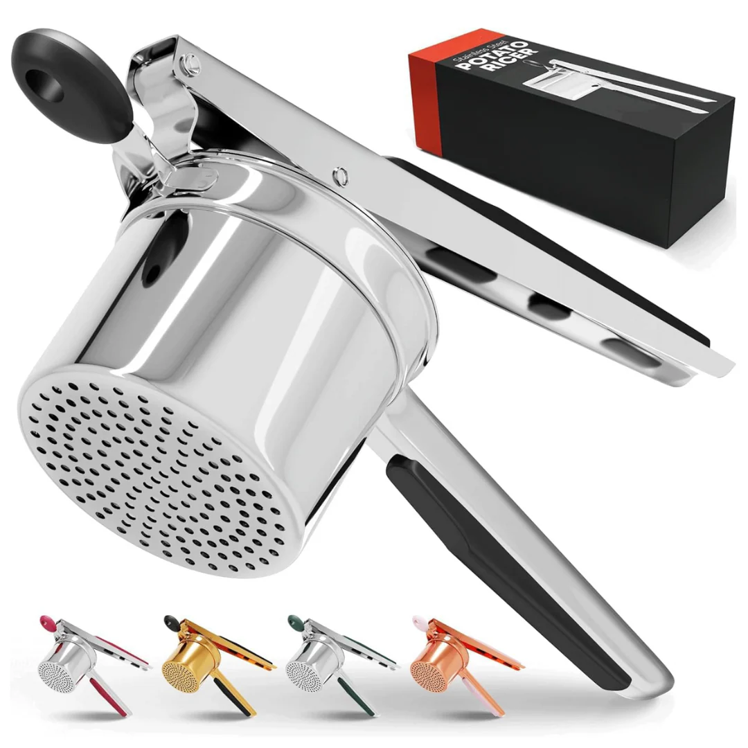 Heavy Duty Stainless Steel Potato Masher 15oz Large Capacity Kitchen Tool - Image 6