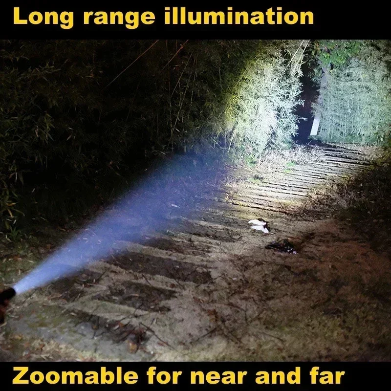 Heavy-Duty Telescopic LED Flashlight with Zoom Beam – Compact Utility Tool - Image 5