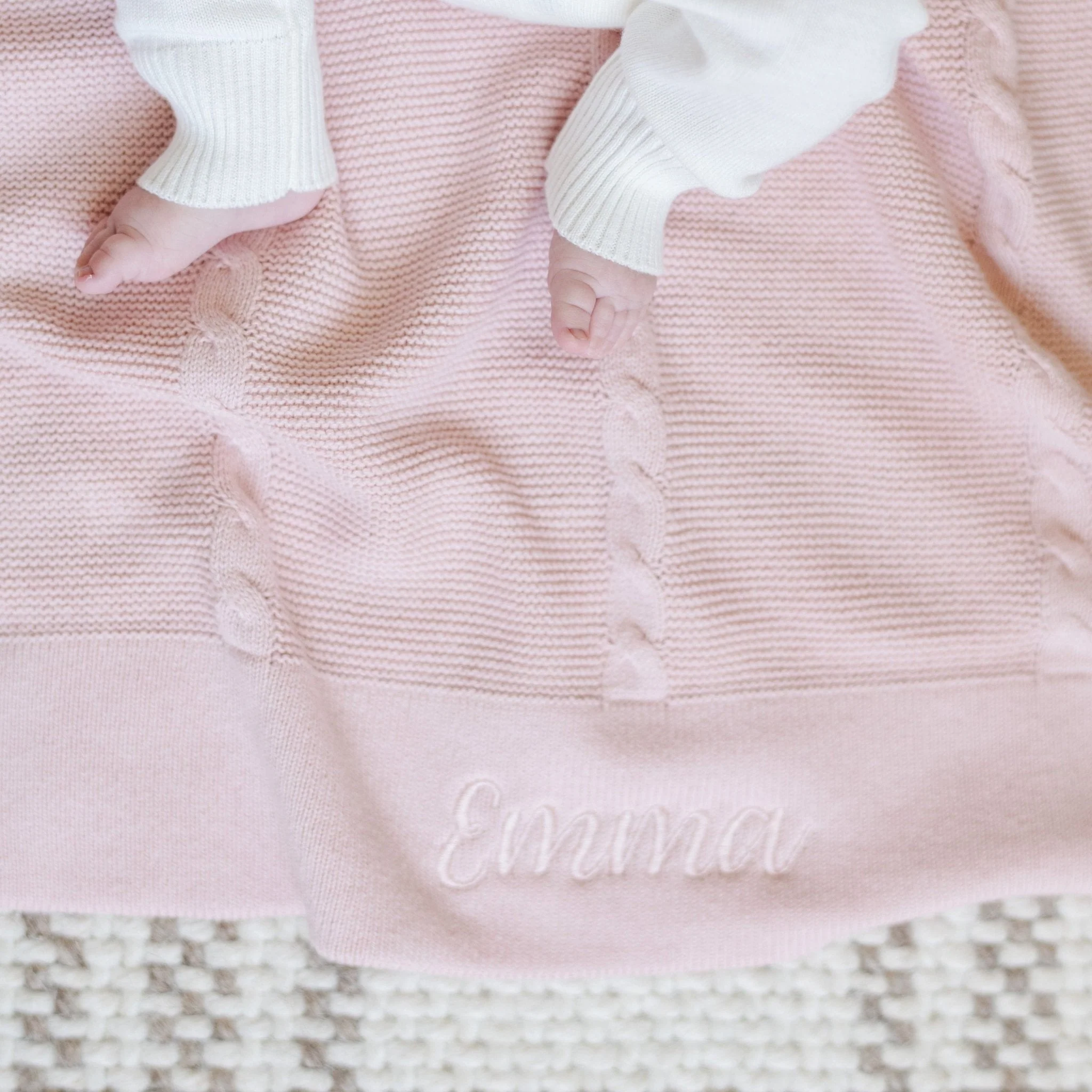 Heirloom Cotton Knit Receiving Blankets - Image 10