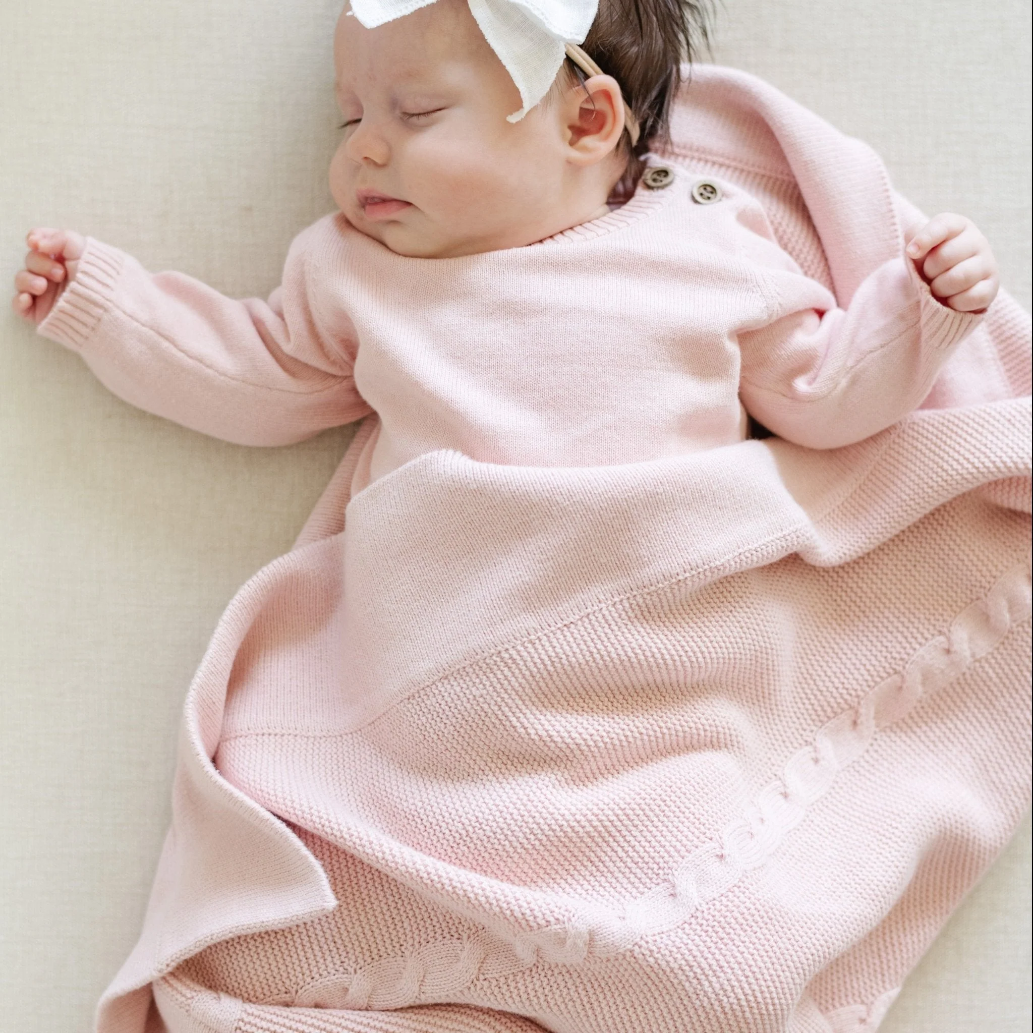 Heirloom Cotton Knit Receiving Blankets - Image 11