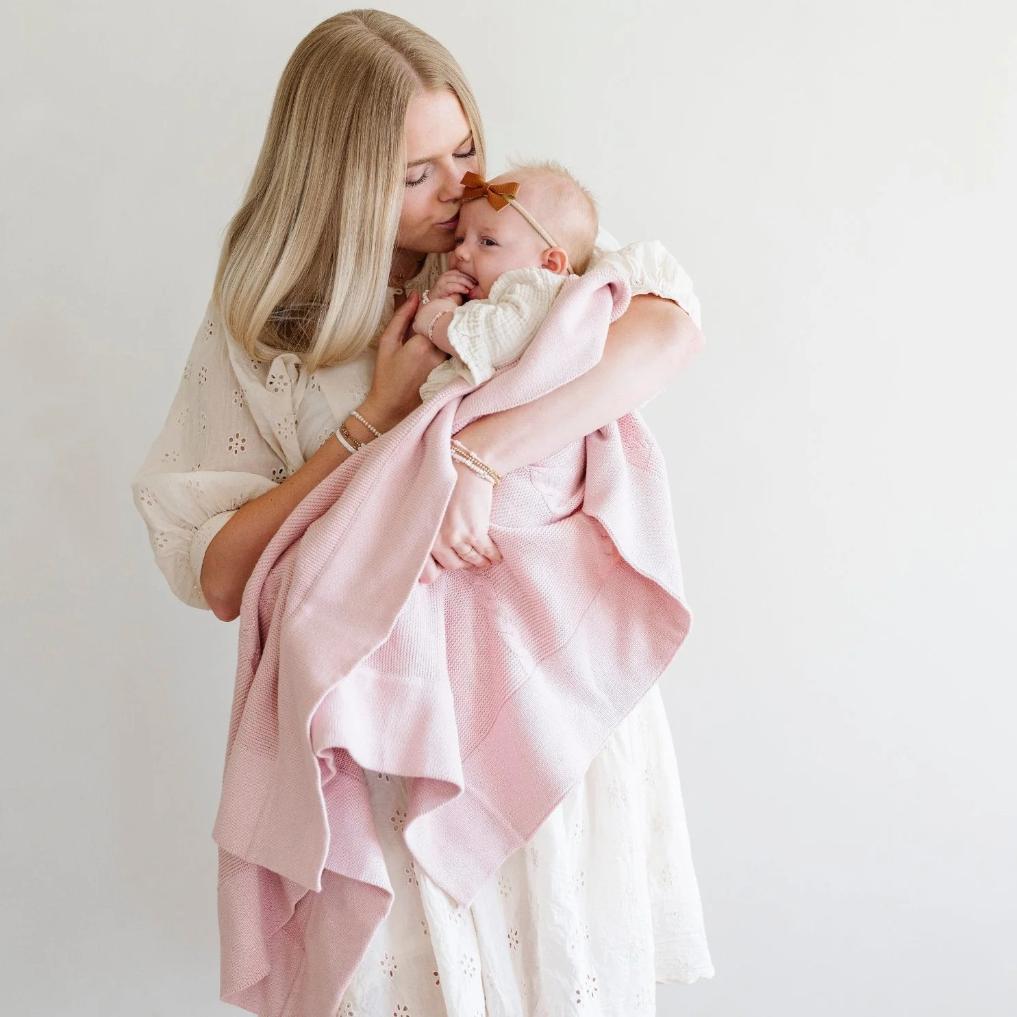 Heirloom Cotton Knit Receiving Blankets - Image 12