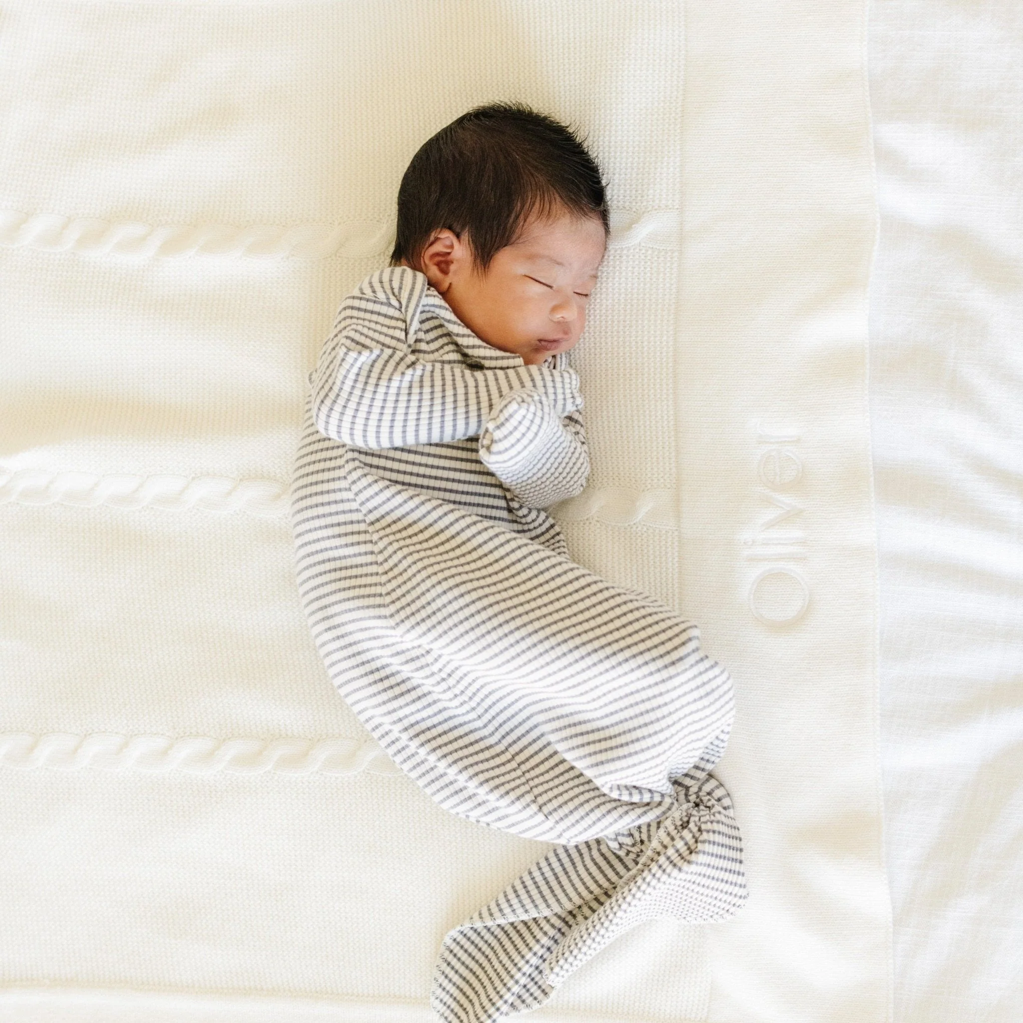 Heirloom Cotton Knit Receiving Blankets - Image 2