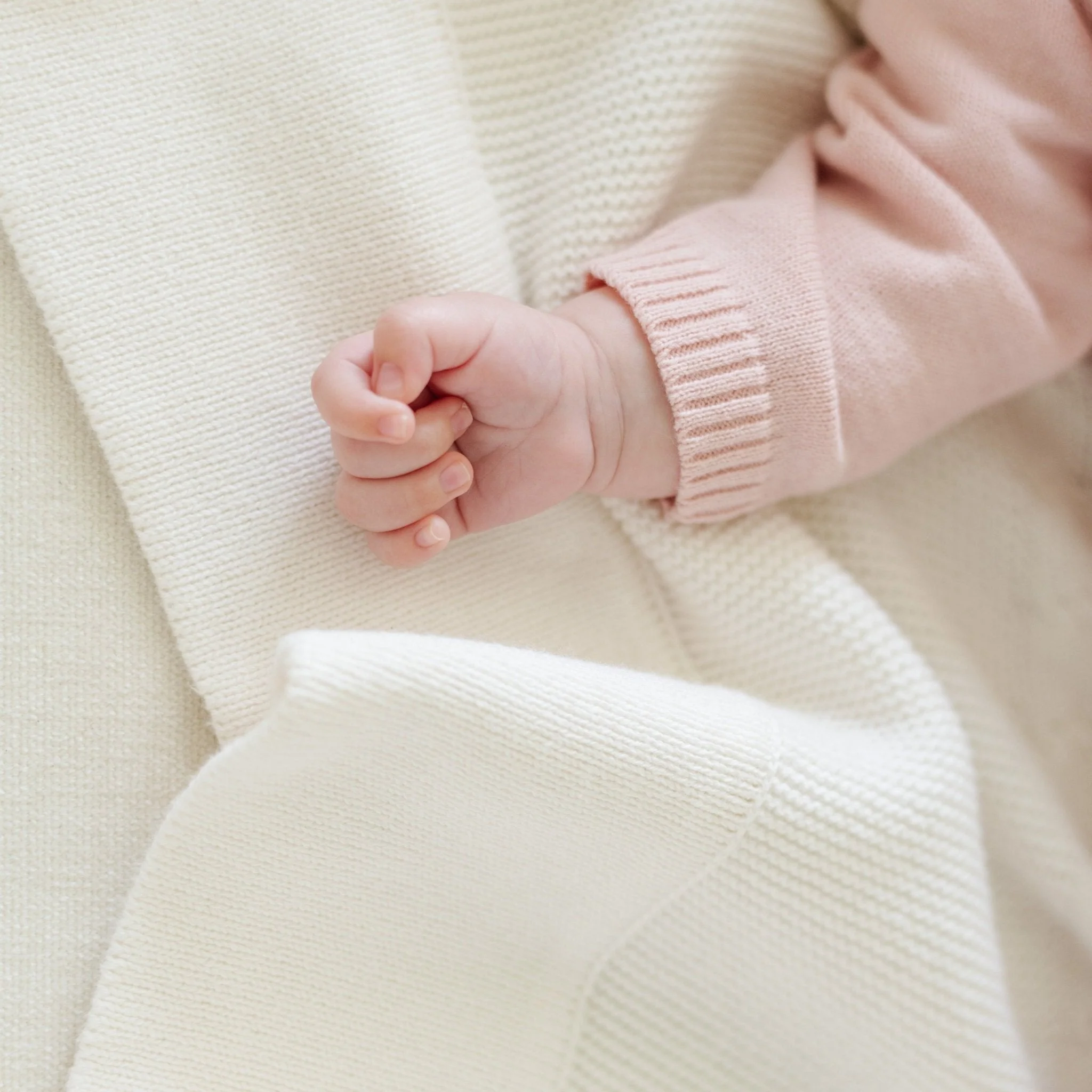 Heirloom Cotton Knit Receiving Blankets - Image 3