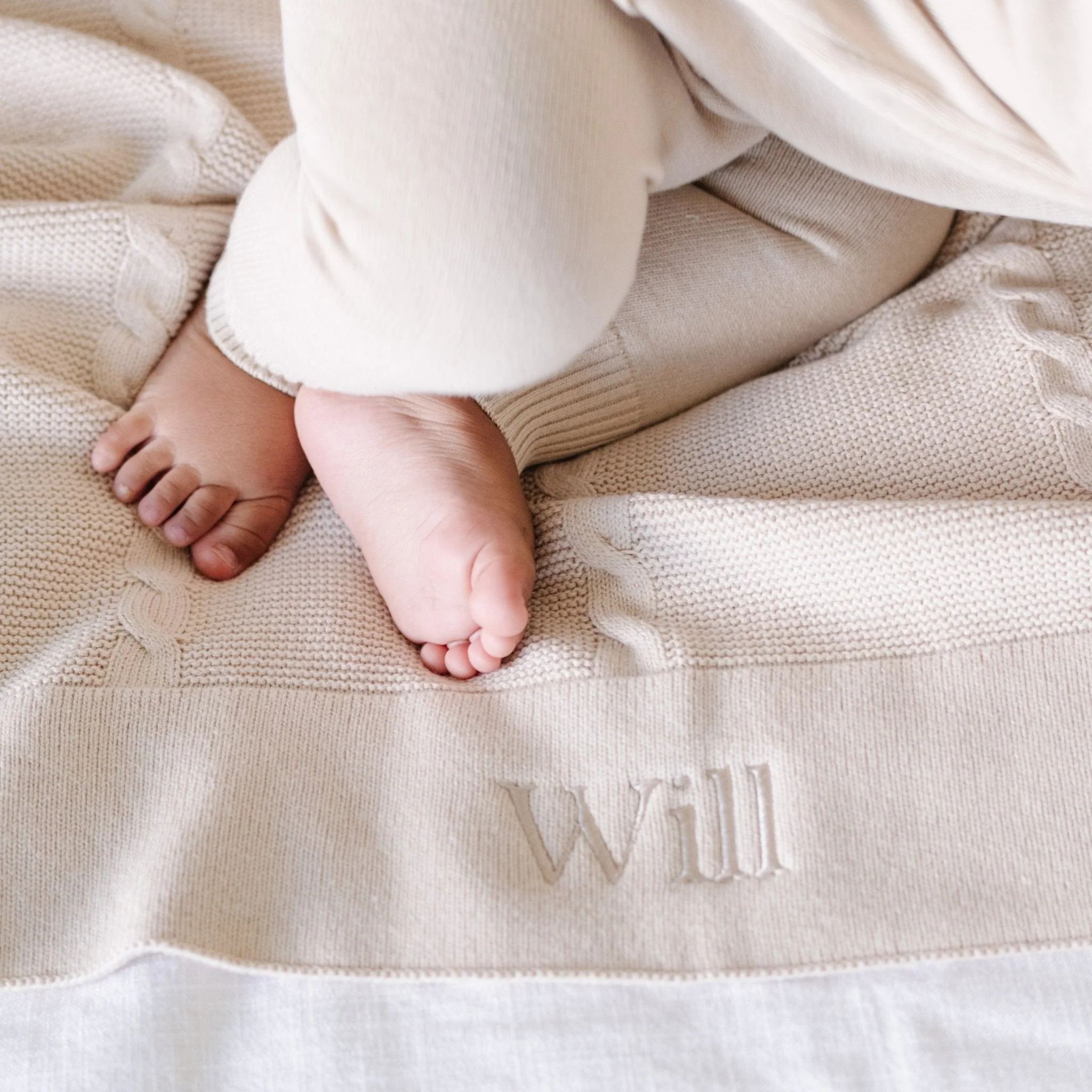 Heirloom Cotton Knit Receiving Blankets - Image 5