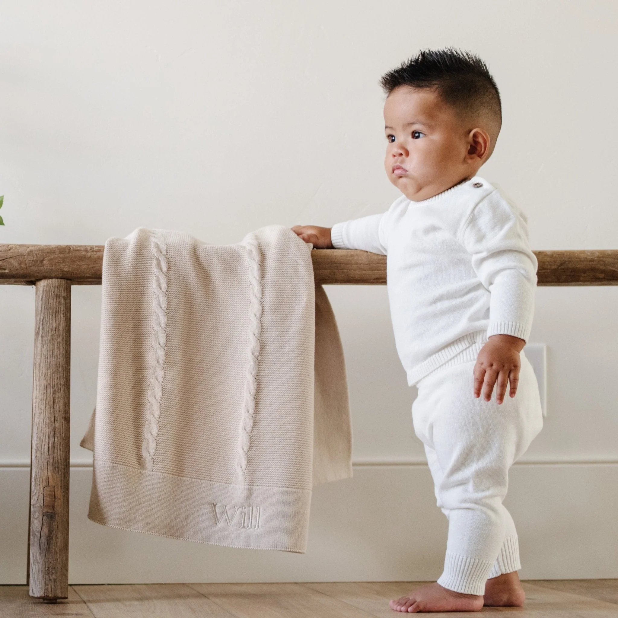 Heirloom Cotton Knit Receiving Blankets - Image 6