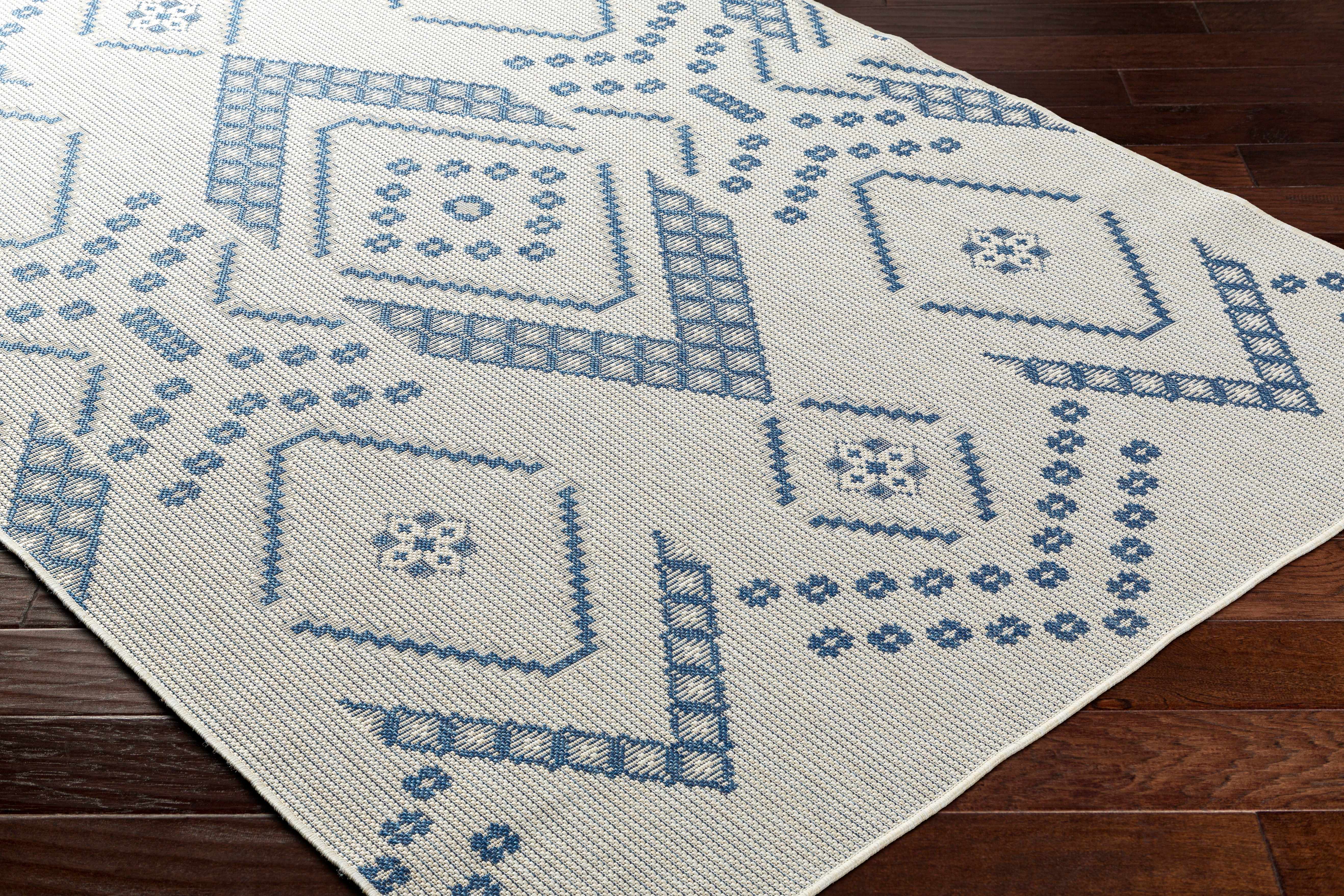 Helga Blue Area Rug - Clearance - Image 4
