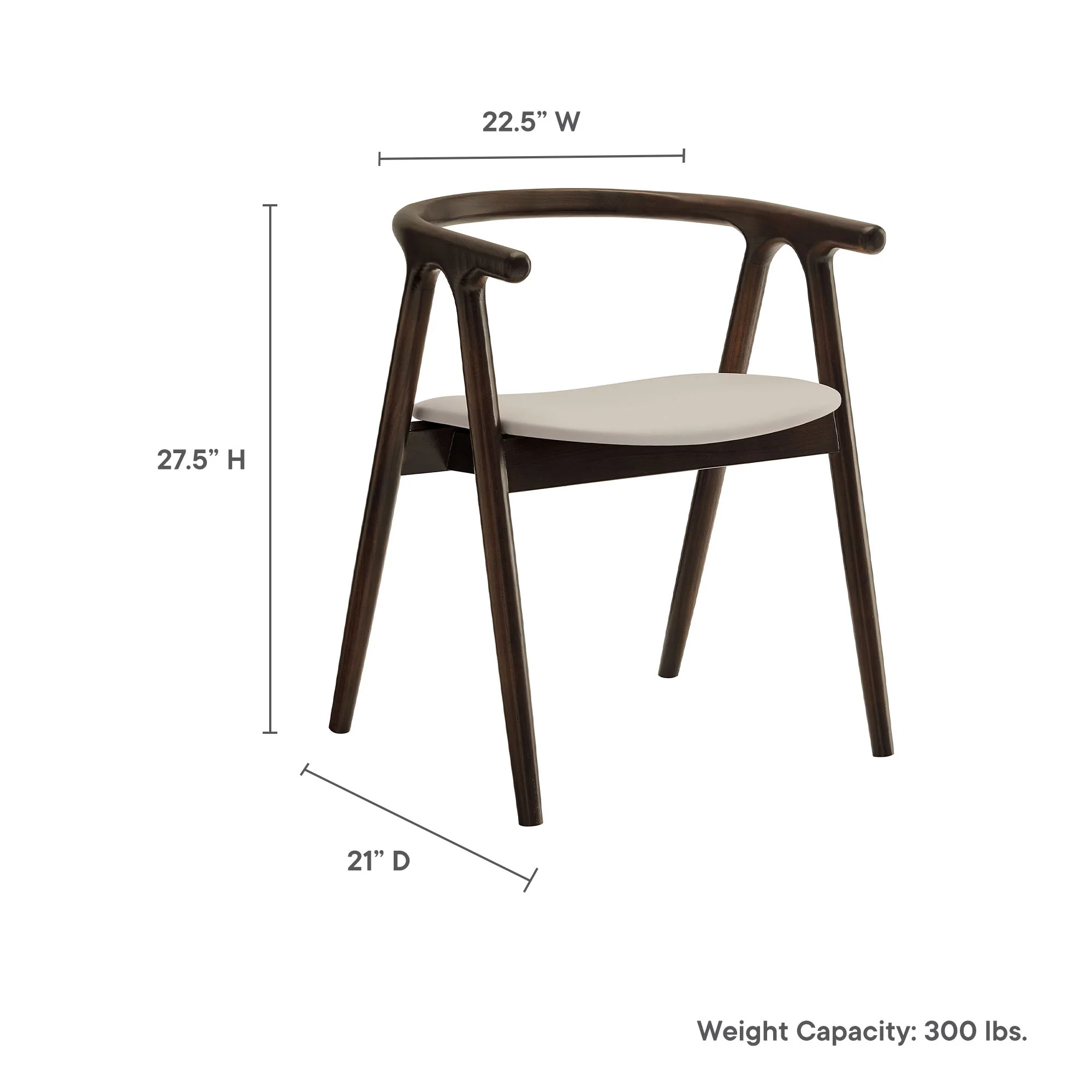 Henry Vegan Leather and Wood Dining Chair by Modway - Image 13