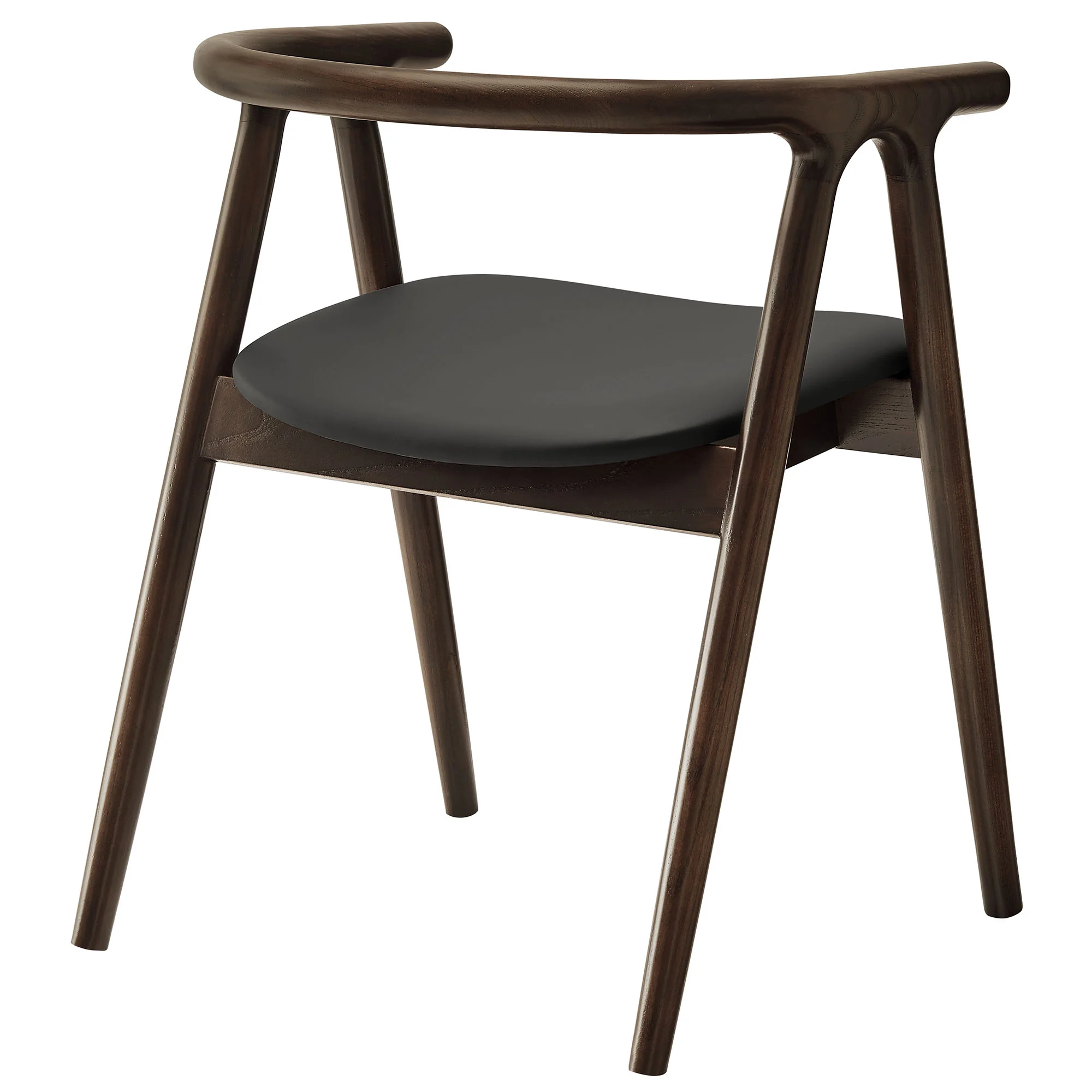 Henry Vegan Leather and Wood Dining Chair by Modway - Image 5