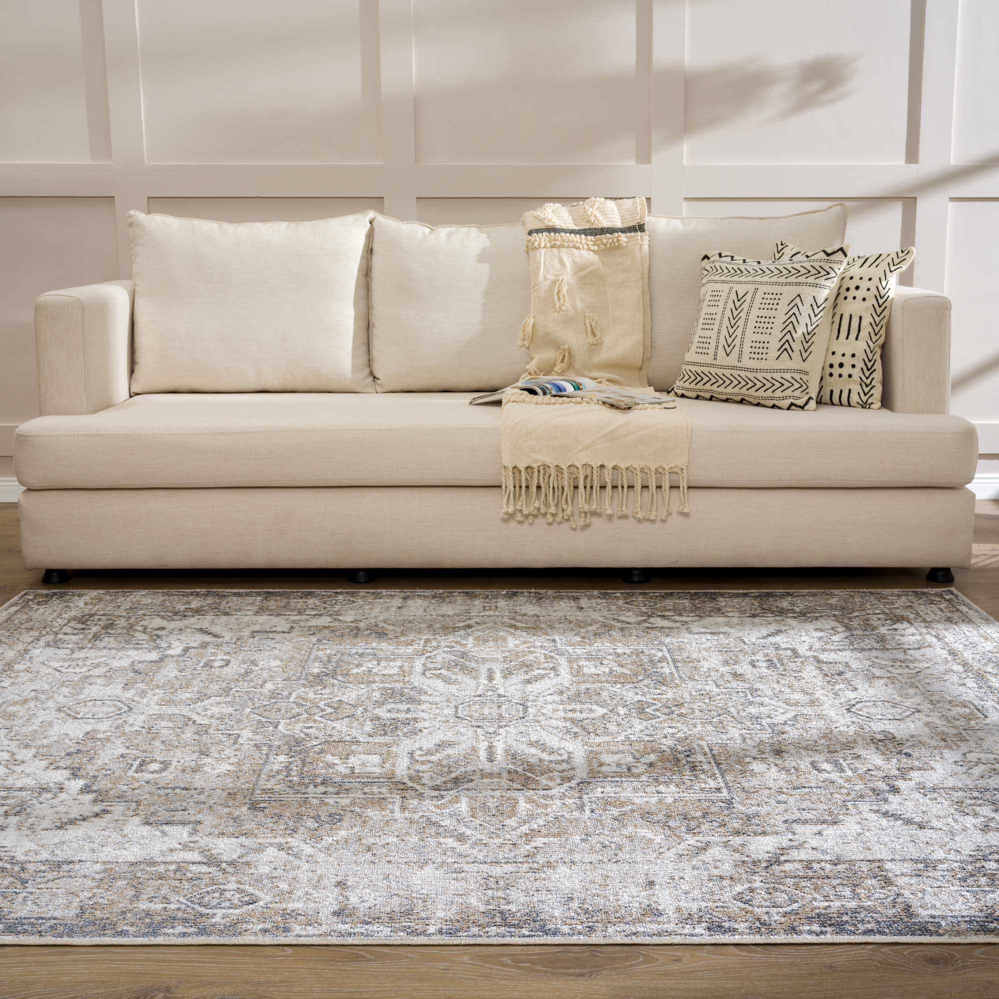 Hera Flat Pile Washable Rug - Image 12