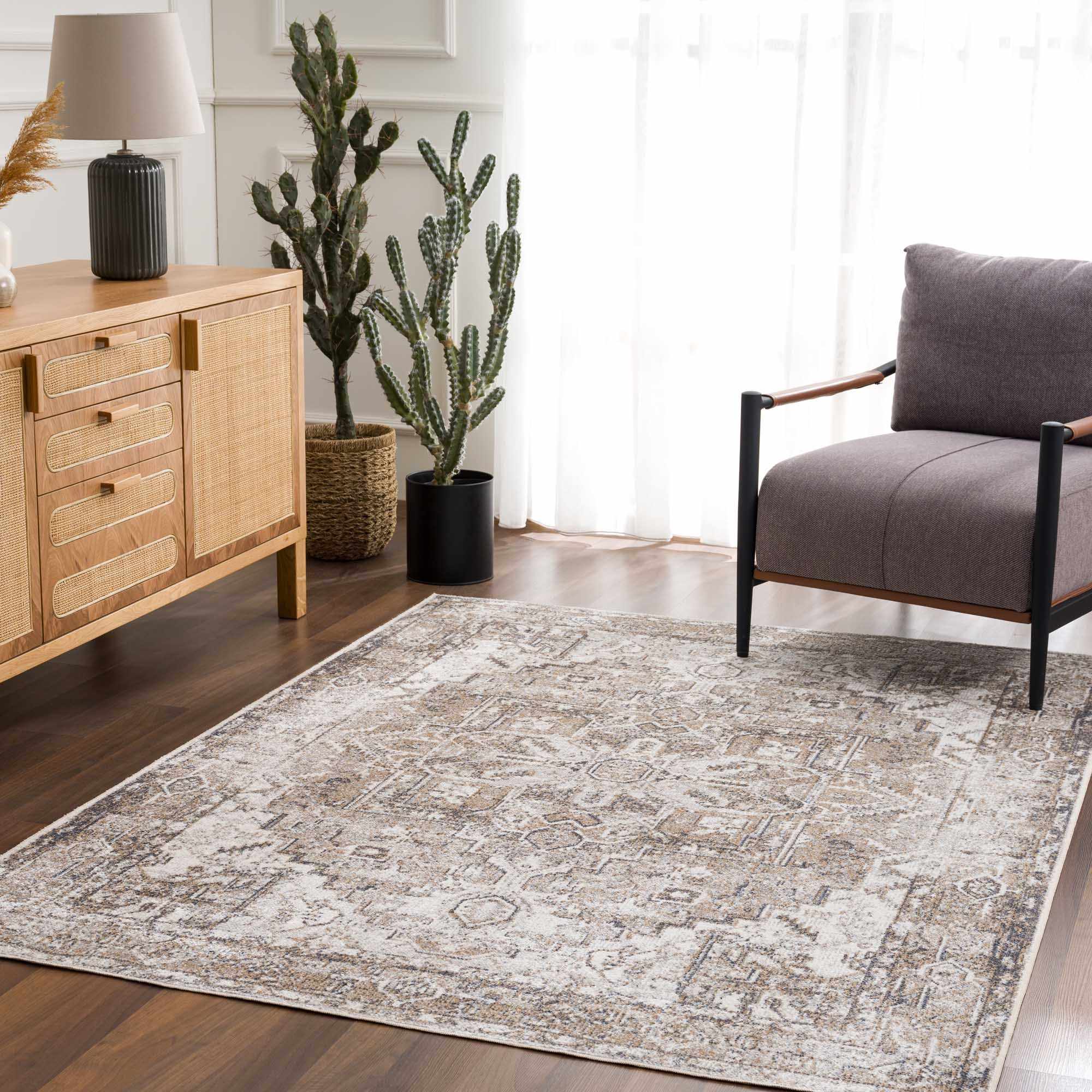 Hera Flat Pile Washable Rug - Image 13