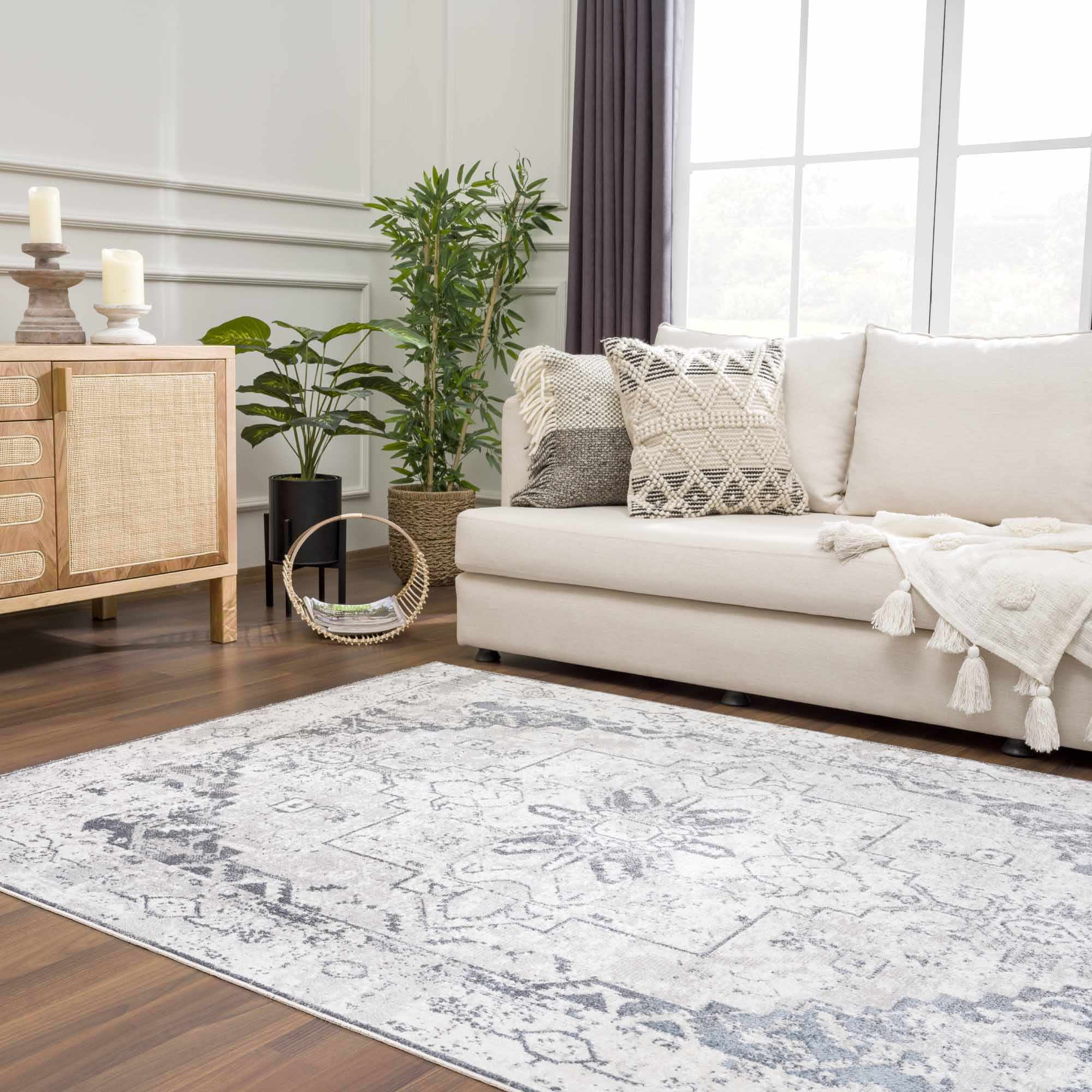 Hera Ivory Boutique Washable Rug - Image 15
