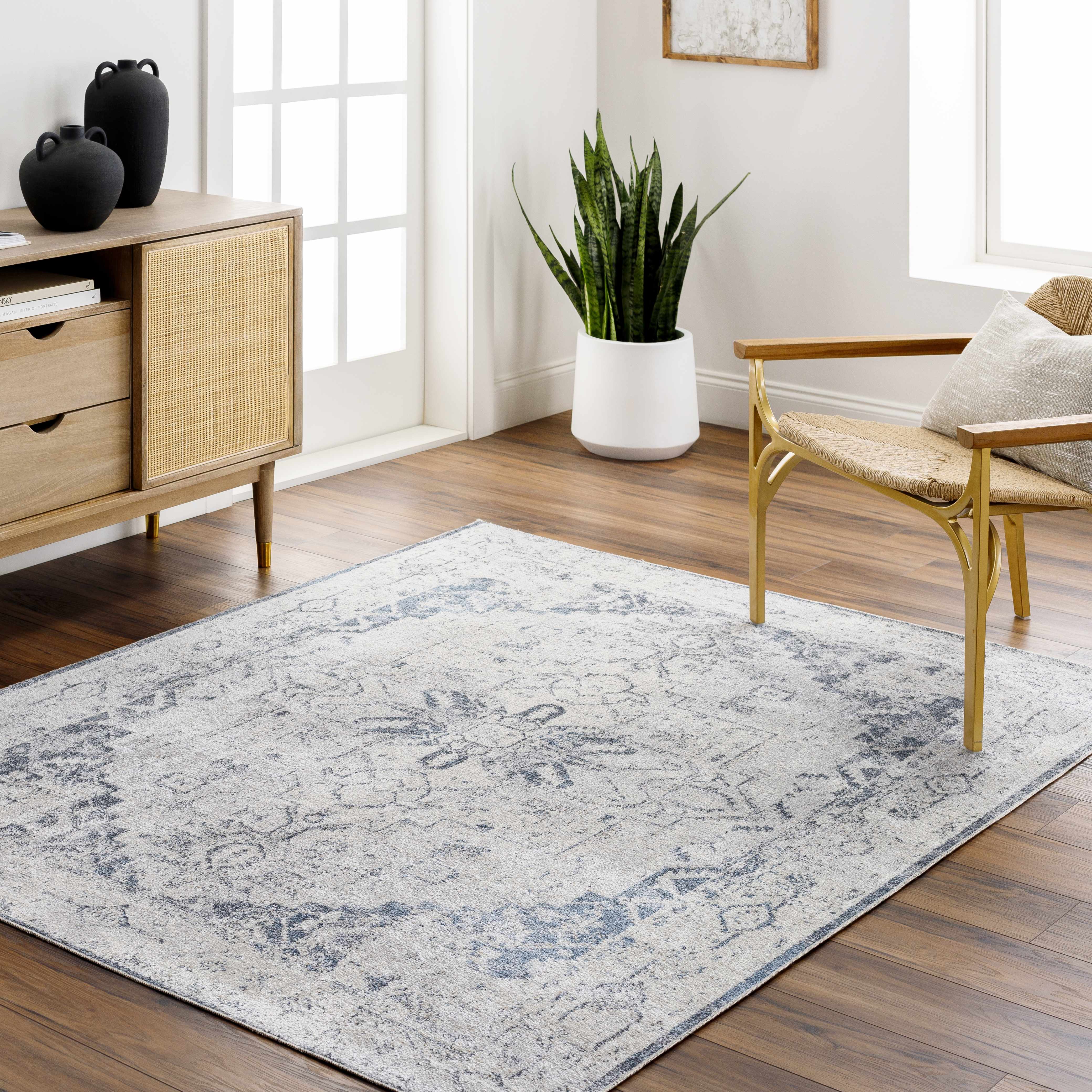 Hera Ivory Boutique Washable Rug - Image 23