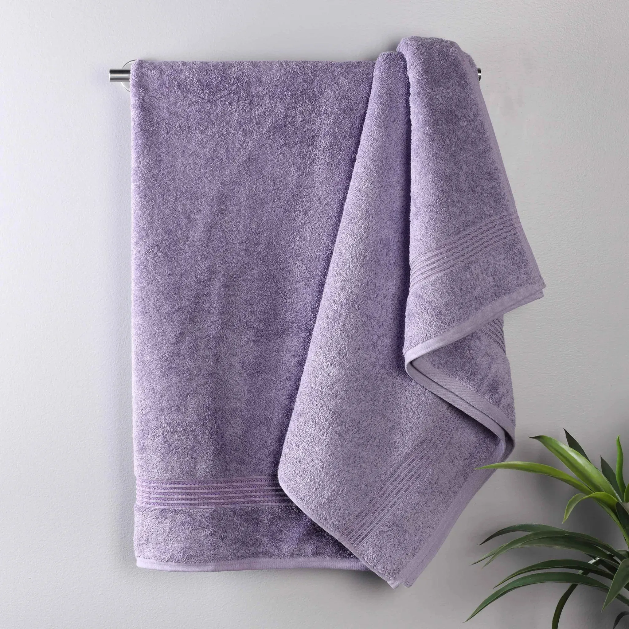 Heritage Egyptian Cotton Plush Thick Absorbent Bath Towel Set of 2 - Image 11