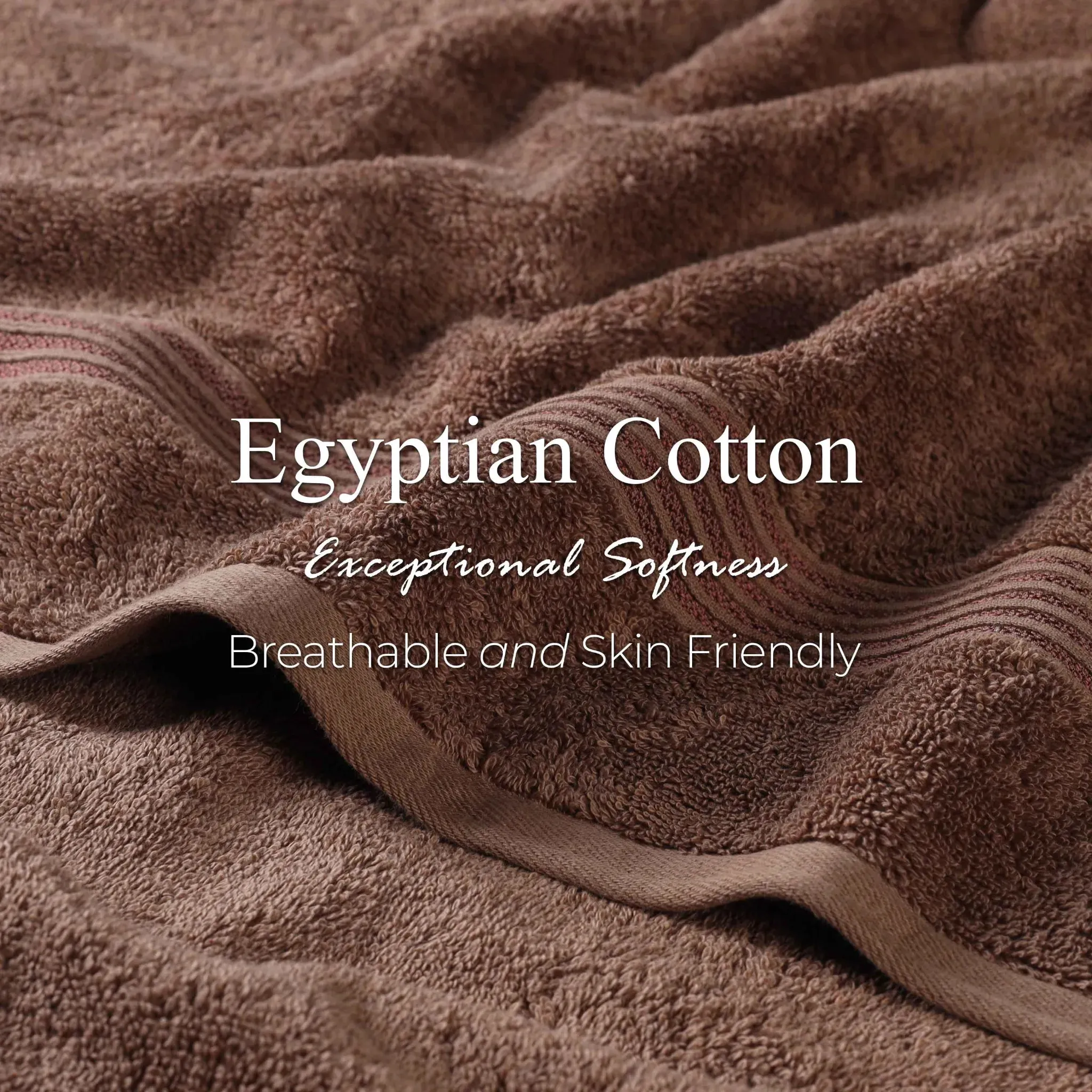 Heritage Egyptian Cotton Plush Thick Absorbent Bath Towel Set of 2 - Image 13