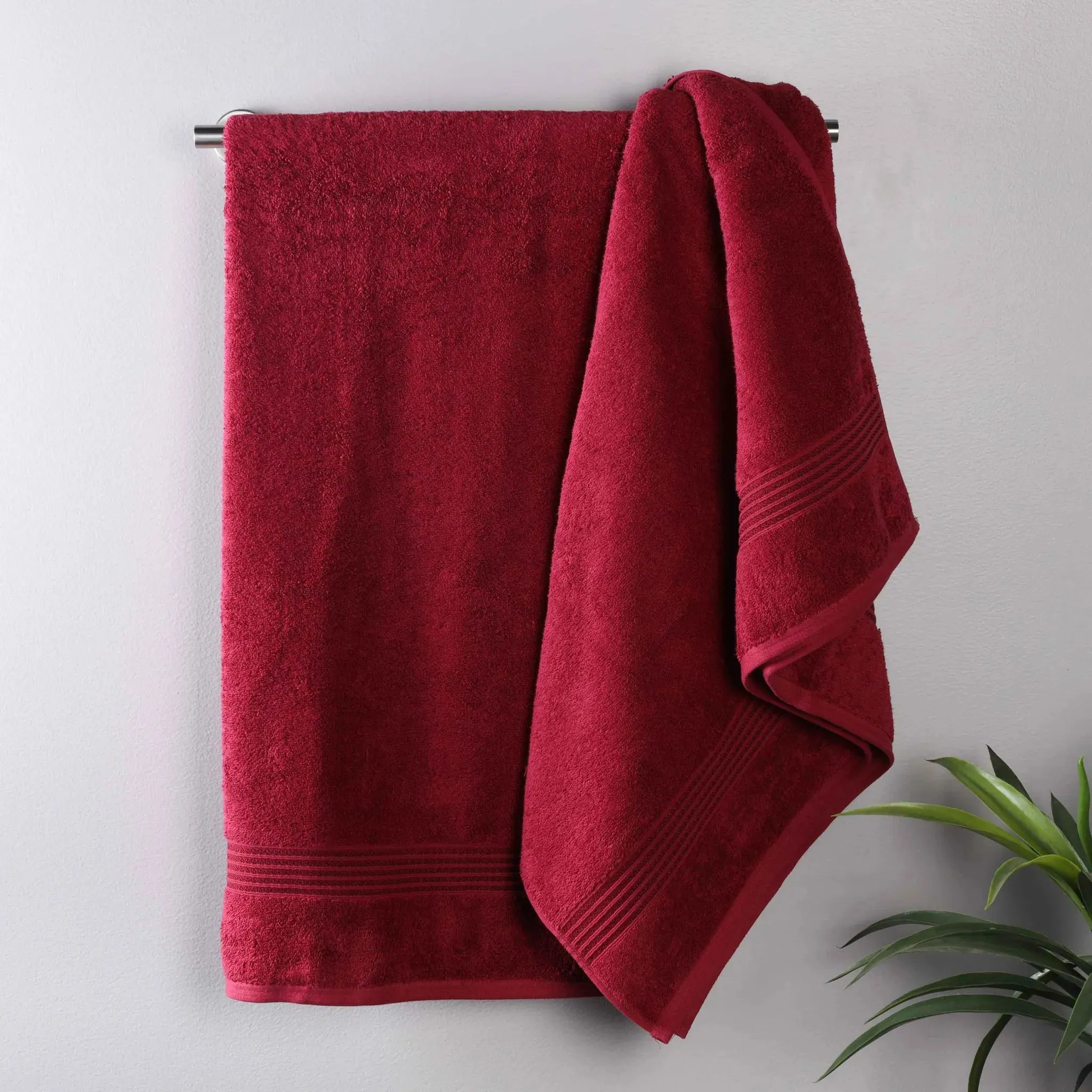 Heritage Egyptian Cotton Plush Thick Absorbent Bath Towel Set of 2 - Image 8