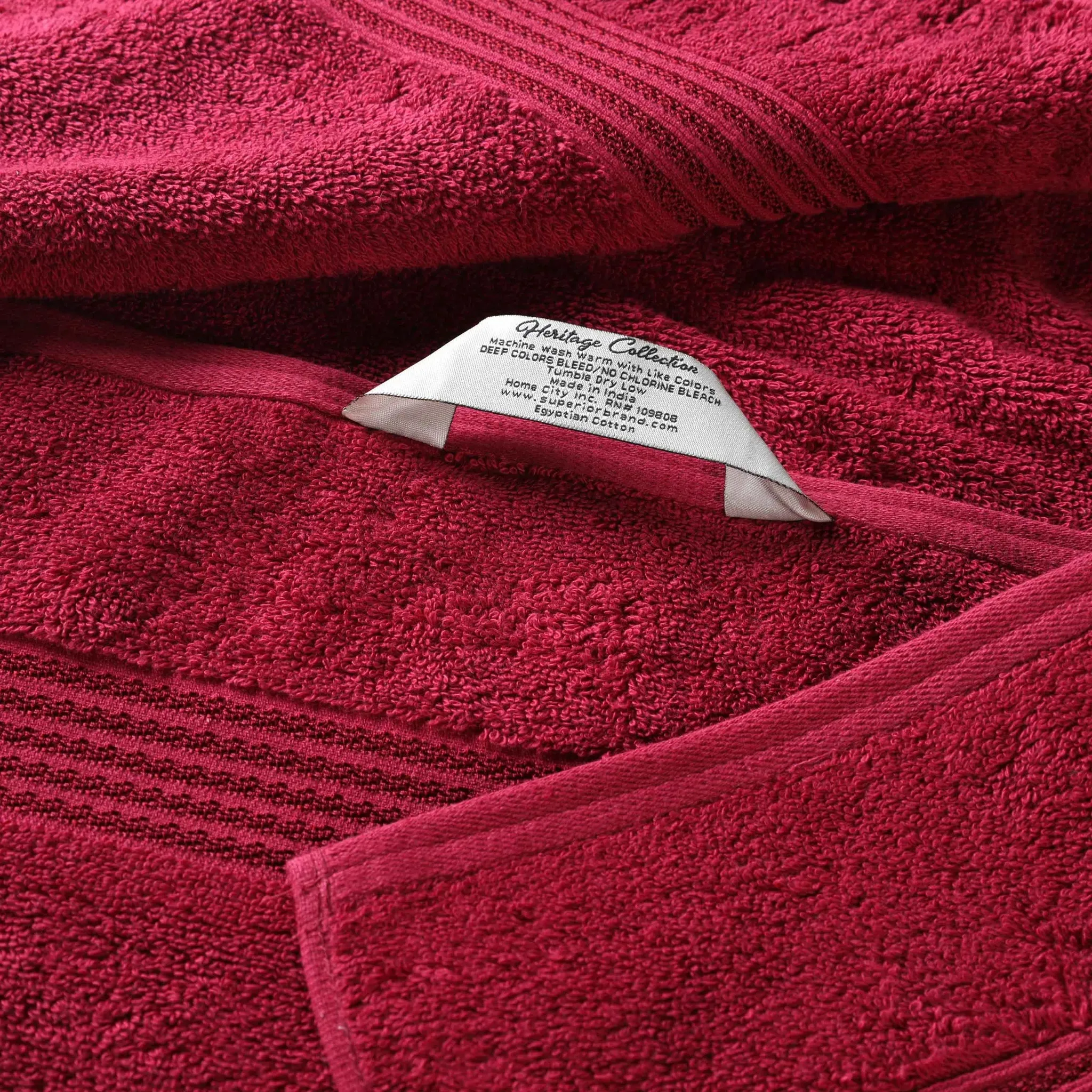 Heritage Egyptian Cotton Plush Thick Absorbent Hand Towel Set of 8 - Image 14