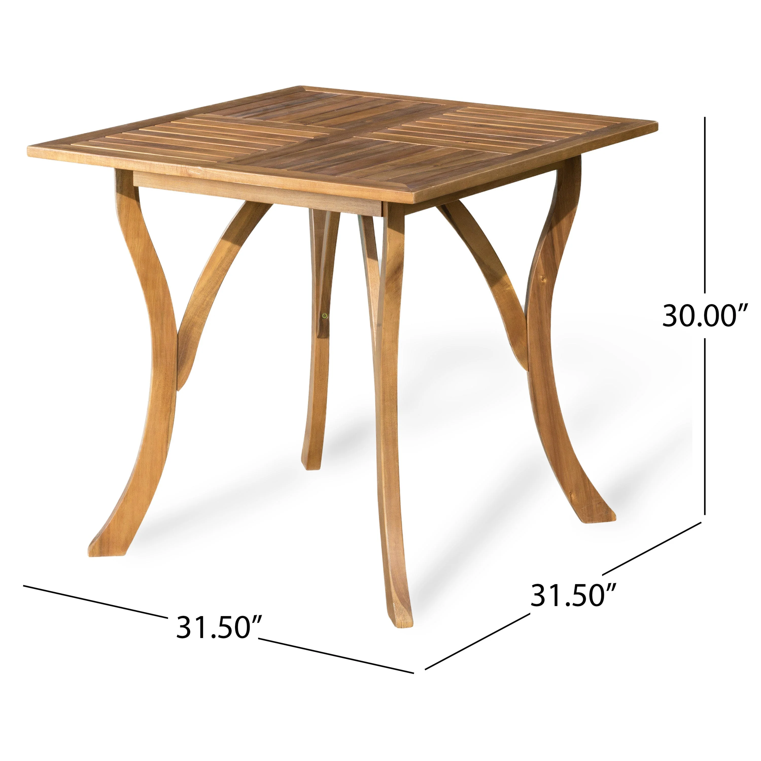 Hermosa 5-Piece Acacia Wood Outdoor Dining Set - Image 15