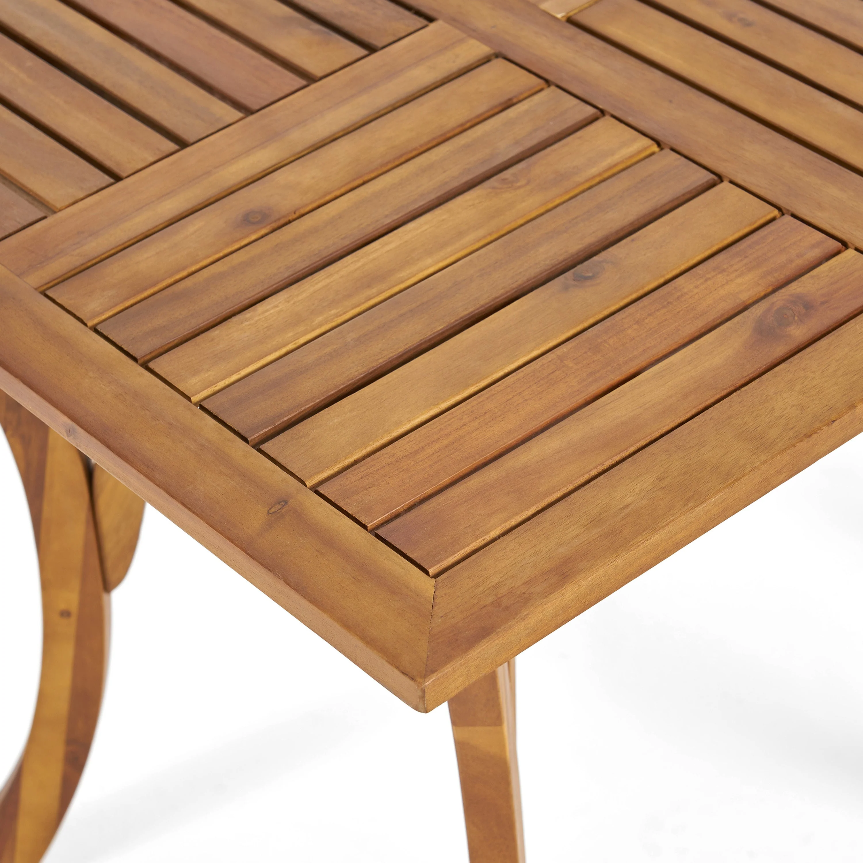 Hermosa 5-Piece Acacia Wood Outdoor Dining Set - Image 16