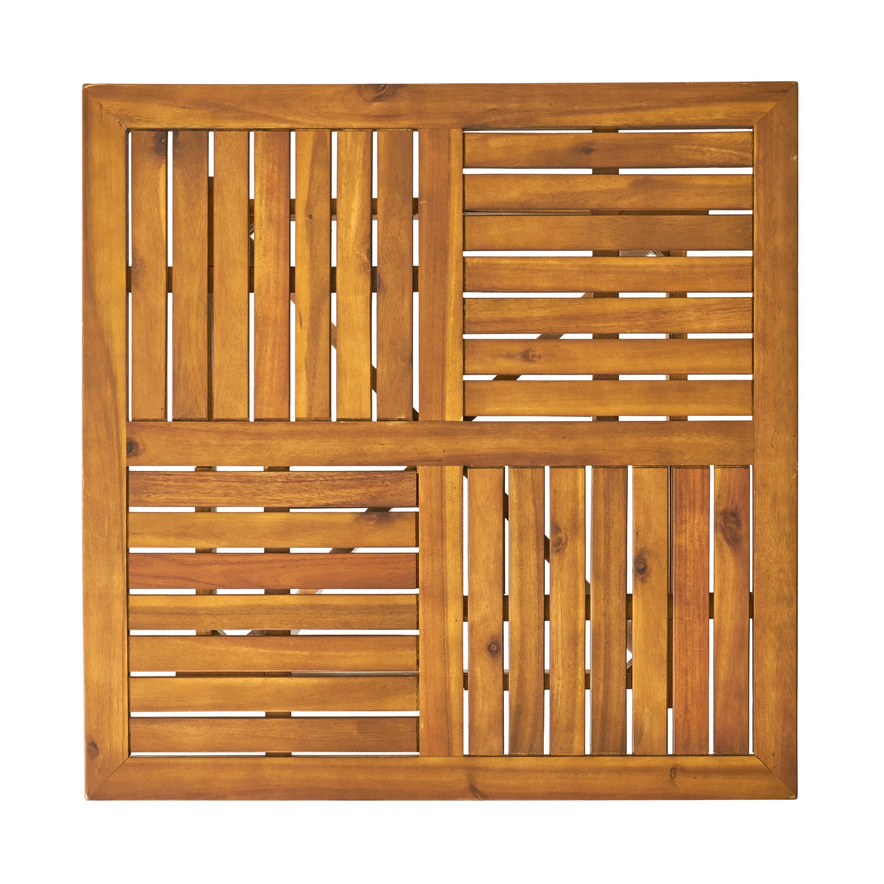 Hermosa 5-Piece Acacia Wood Outdoor Dining Set - Image 17