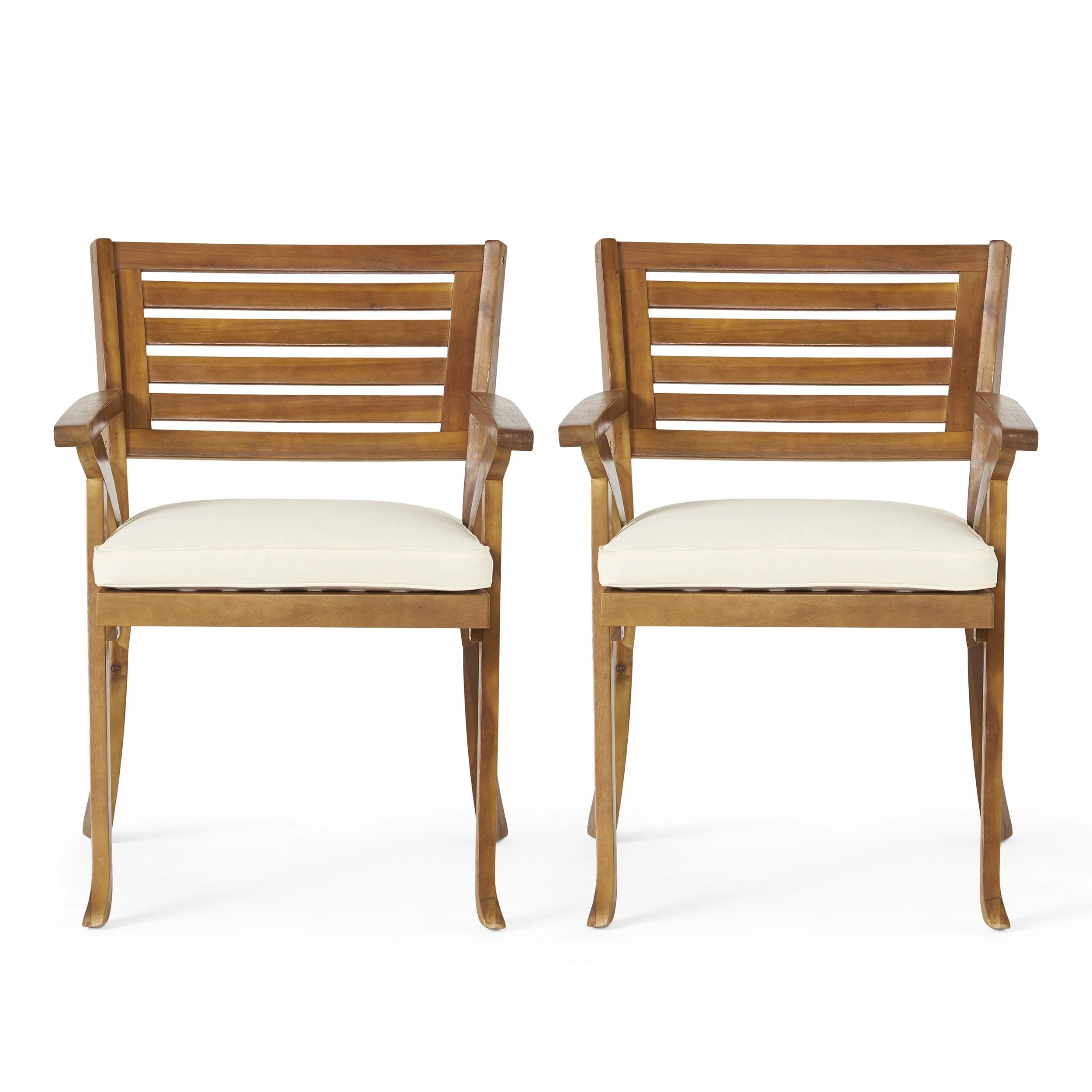 Hermosa 5-Piece Acacia Wood Outdoor Dining Set - Image 3