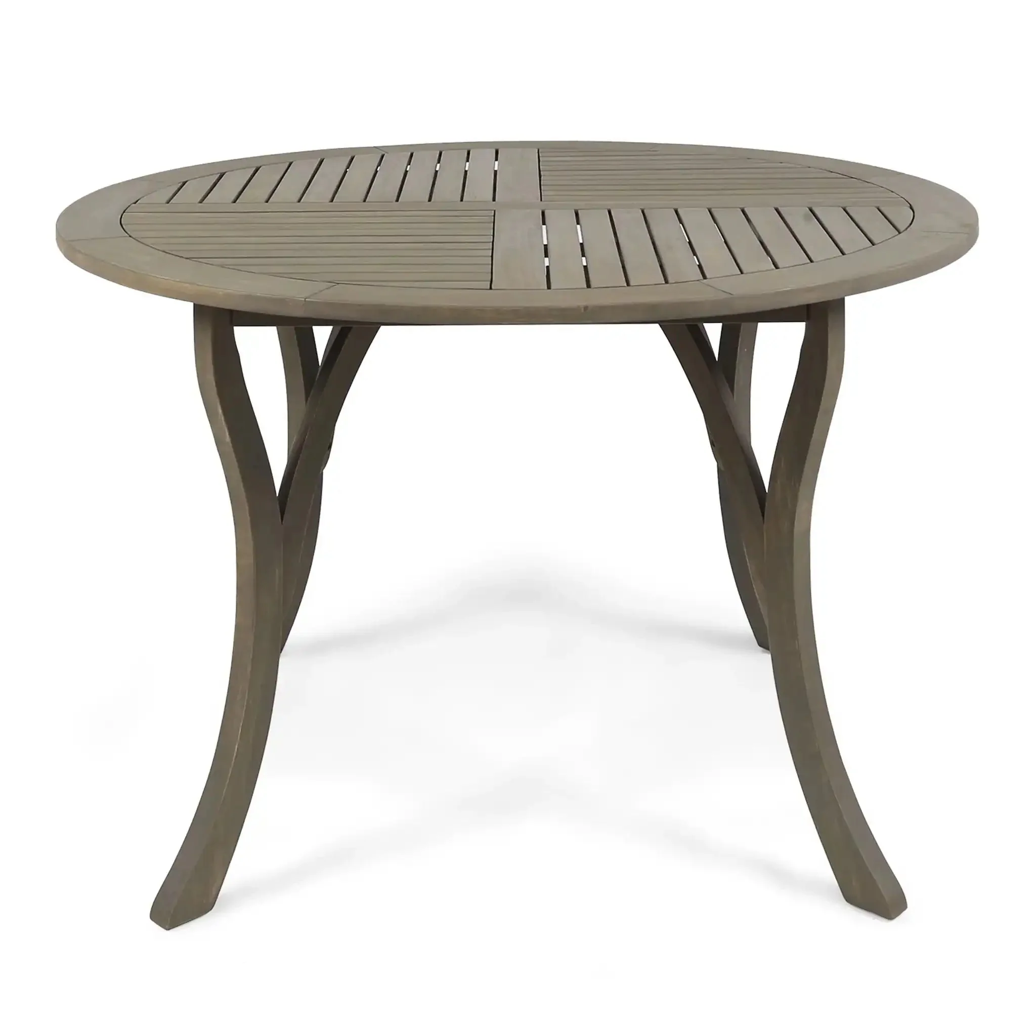 Hermosa - Outdoor Acacia Wood Table Circular Design - Image 2