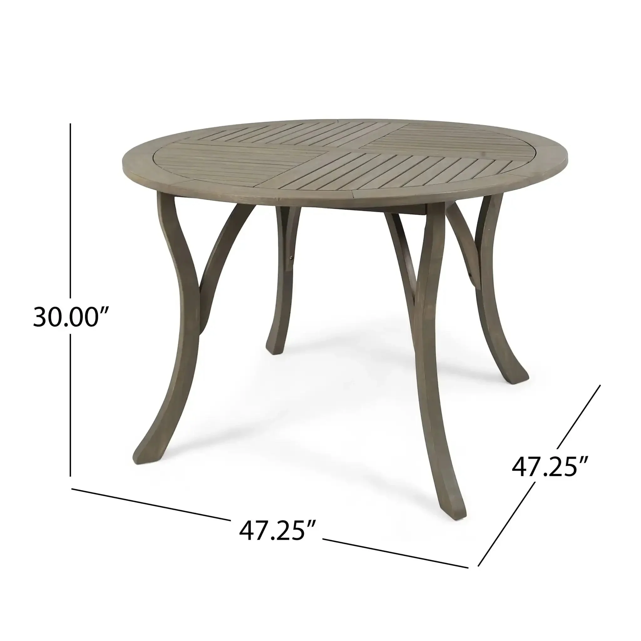 Hermosa - Outdoor Acacia Wood Table Circular Design - Image 5