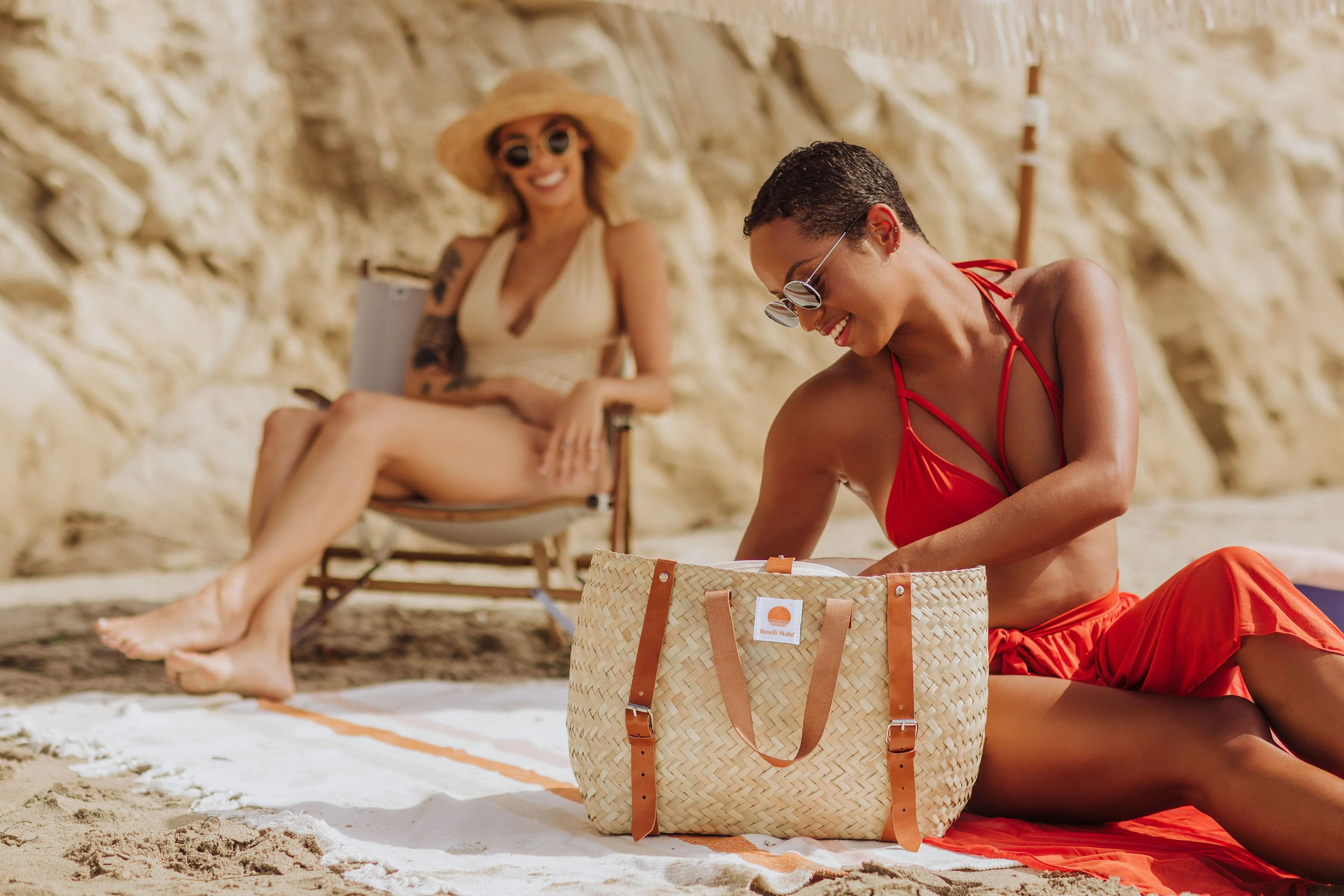 Hermosa Woven Beach Cooler Bag - Image 14