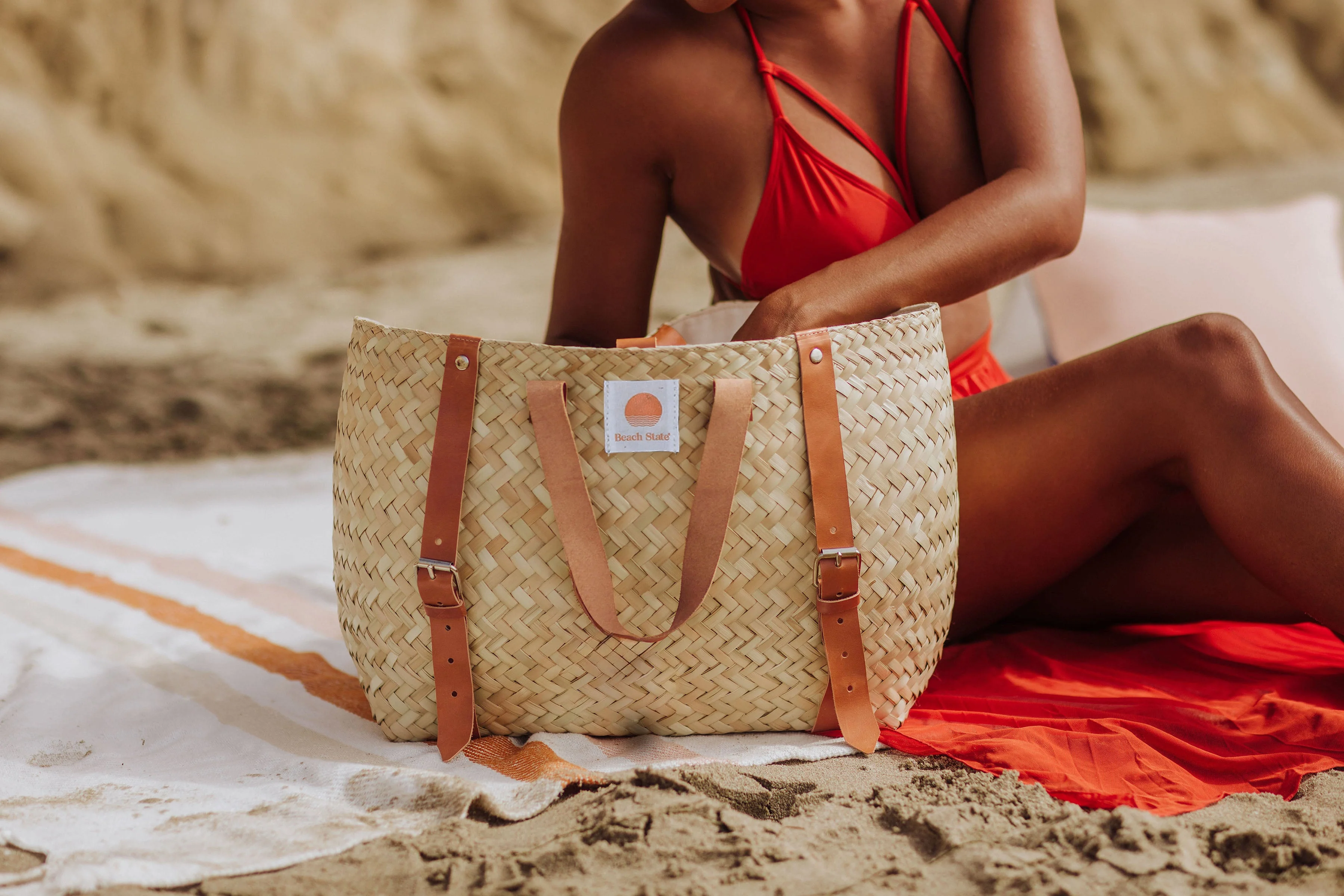 Hermosa Woven Beach Cooler Bag - Image 21