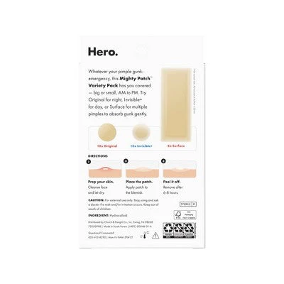 Hero Cosmetics Mighty Patch Variety Acne Pimple Patches 26ct - Image 2