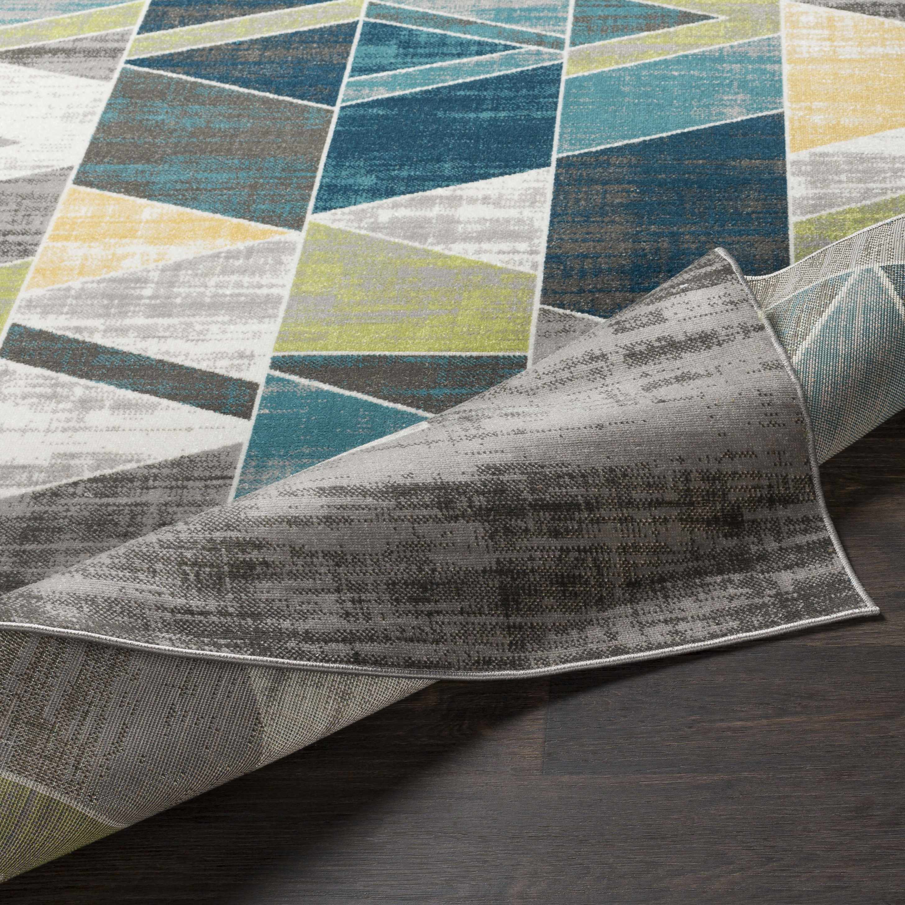 Hessel Green Triangles Area Rug - Image 4