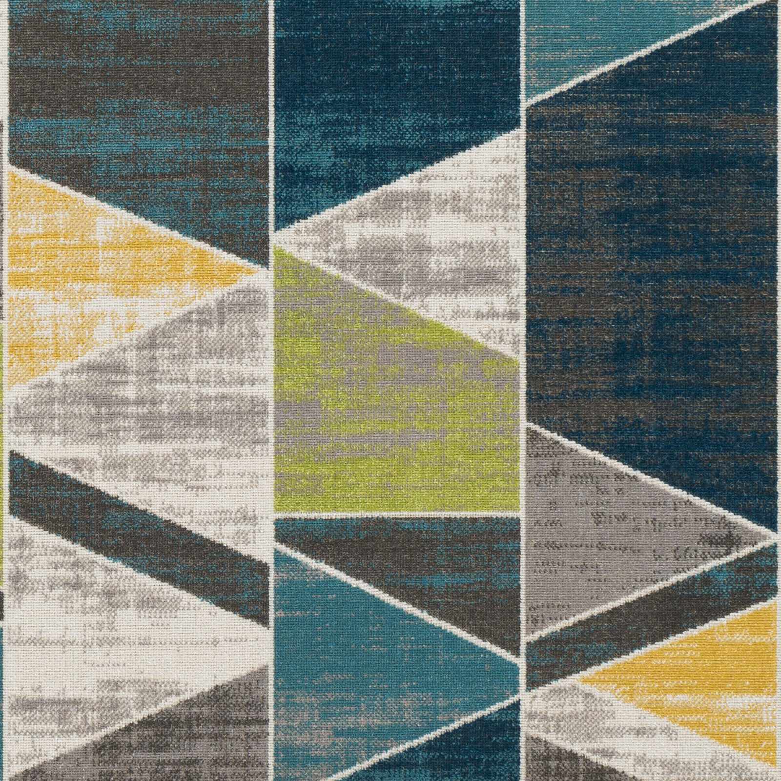 Hessel Green Triangles Area Rug - Image 5