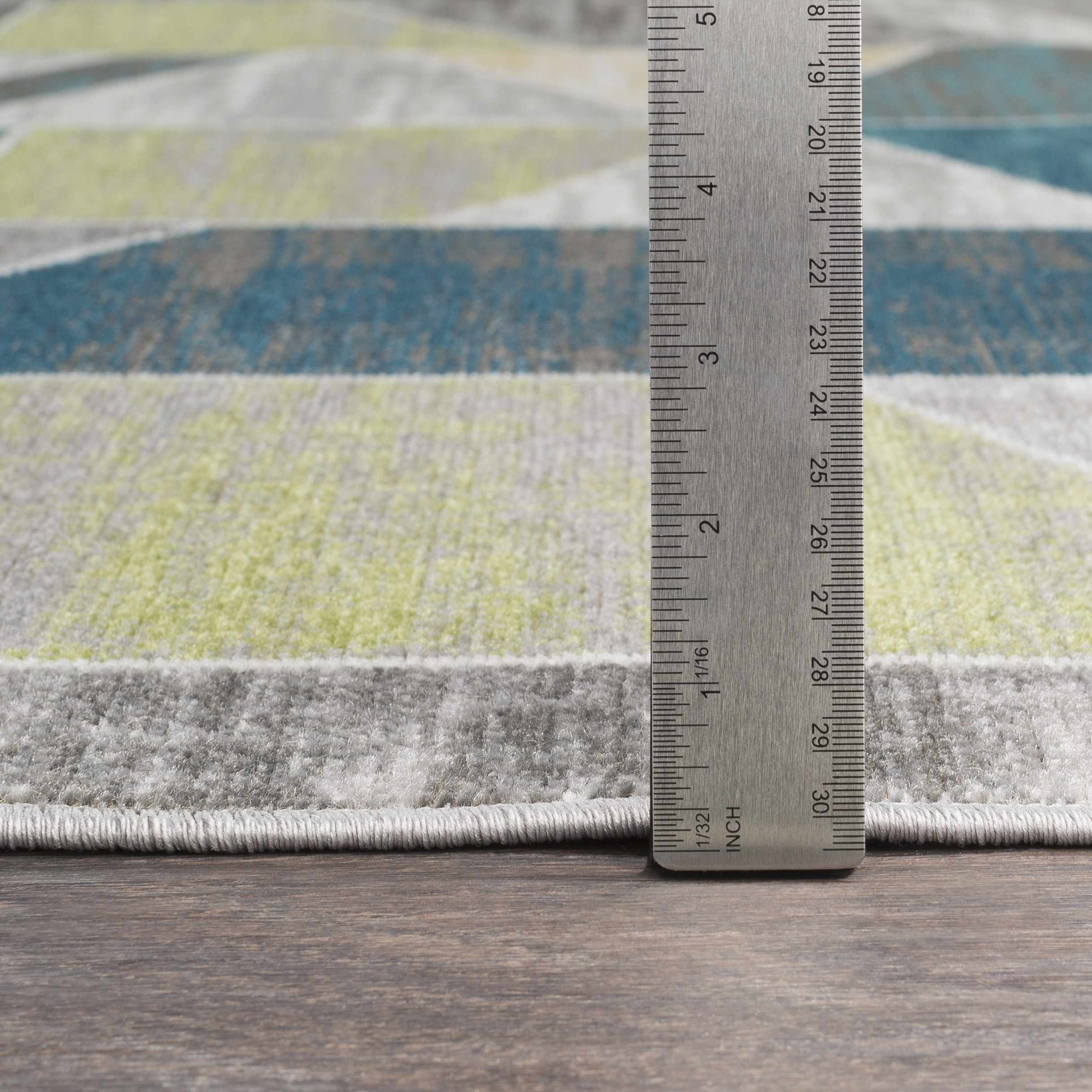 Hessel Green Triangles Area Rug - Image 7