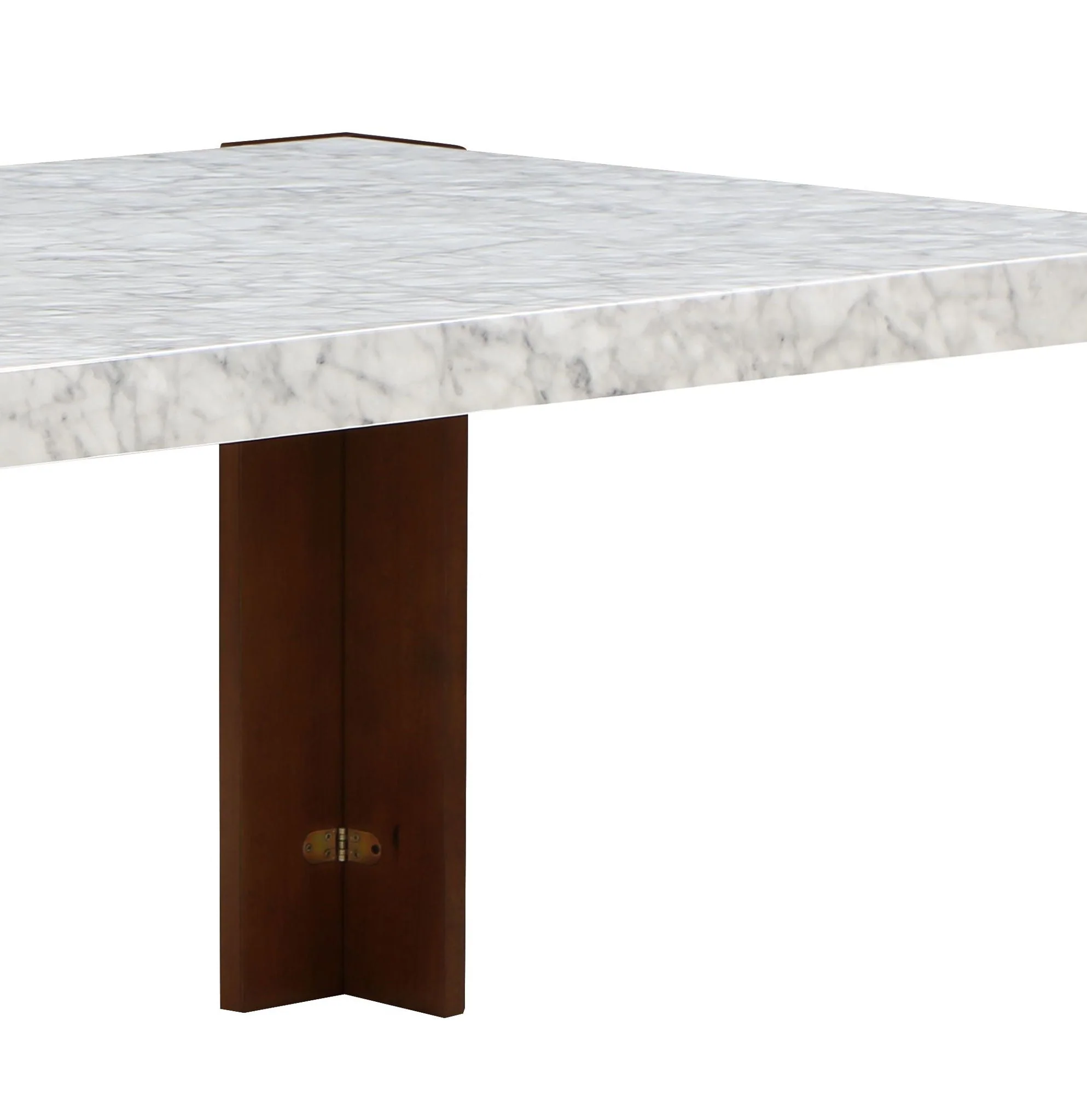Hettie - Dining Table With Engineered Stone Top - Brown - Image 2