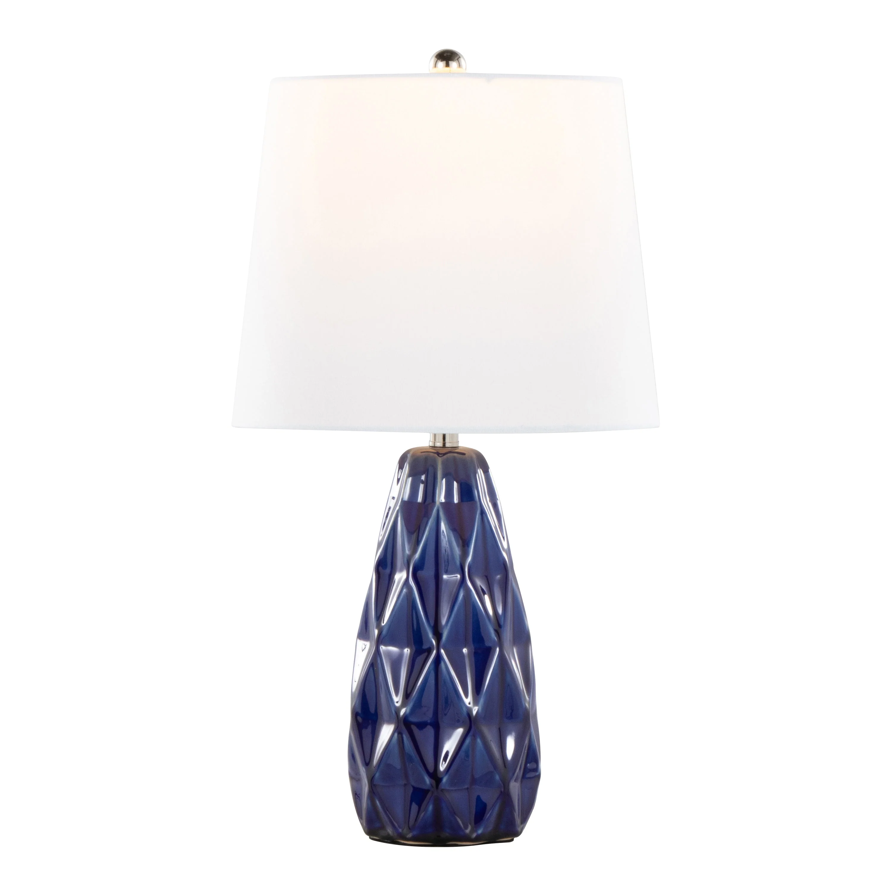 Hex 20' Contemporary Ceramic Accent Lamp Set of 2 - Image 4