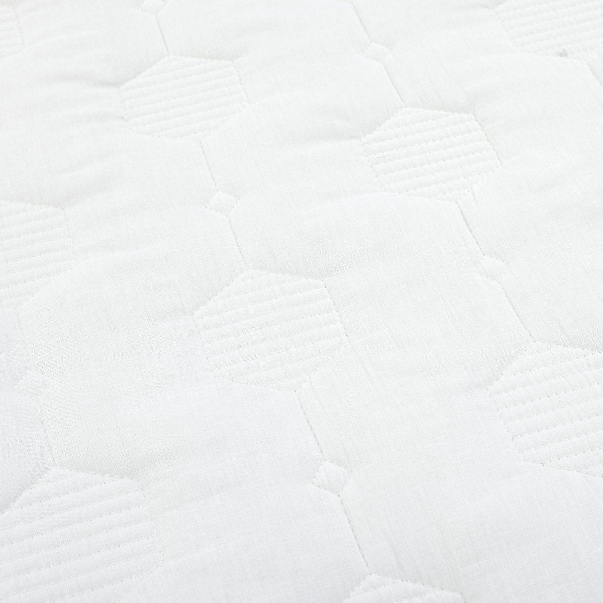 Hexagon Honeycomb Textured Cotton Quilt 3 Piece Set - Image 22