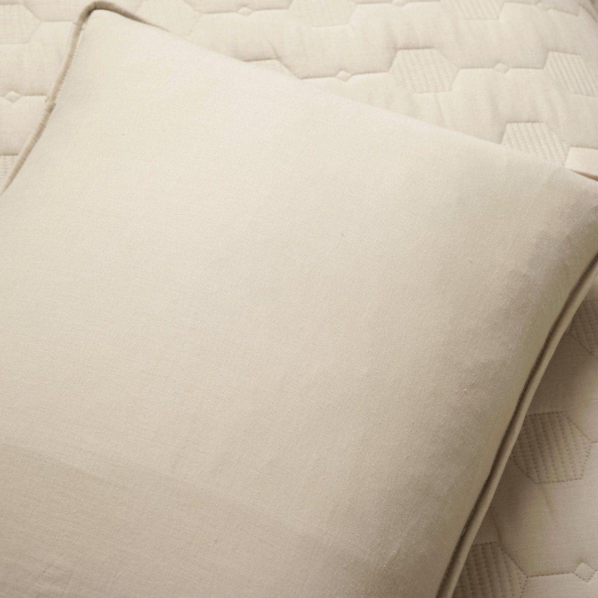 Hexagon Honeycomb Textured Cotton Quilt 3 Piece Set - Image 7