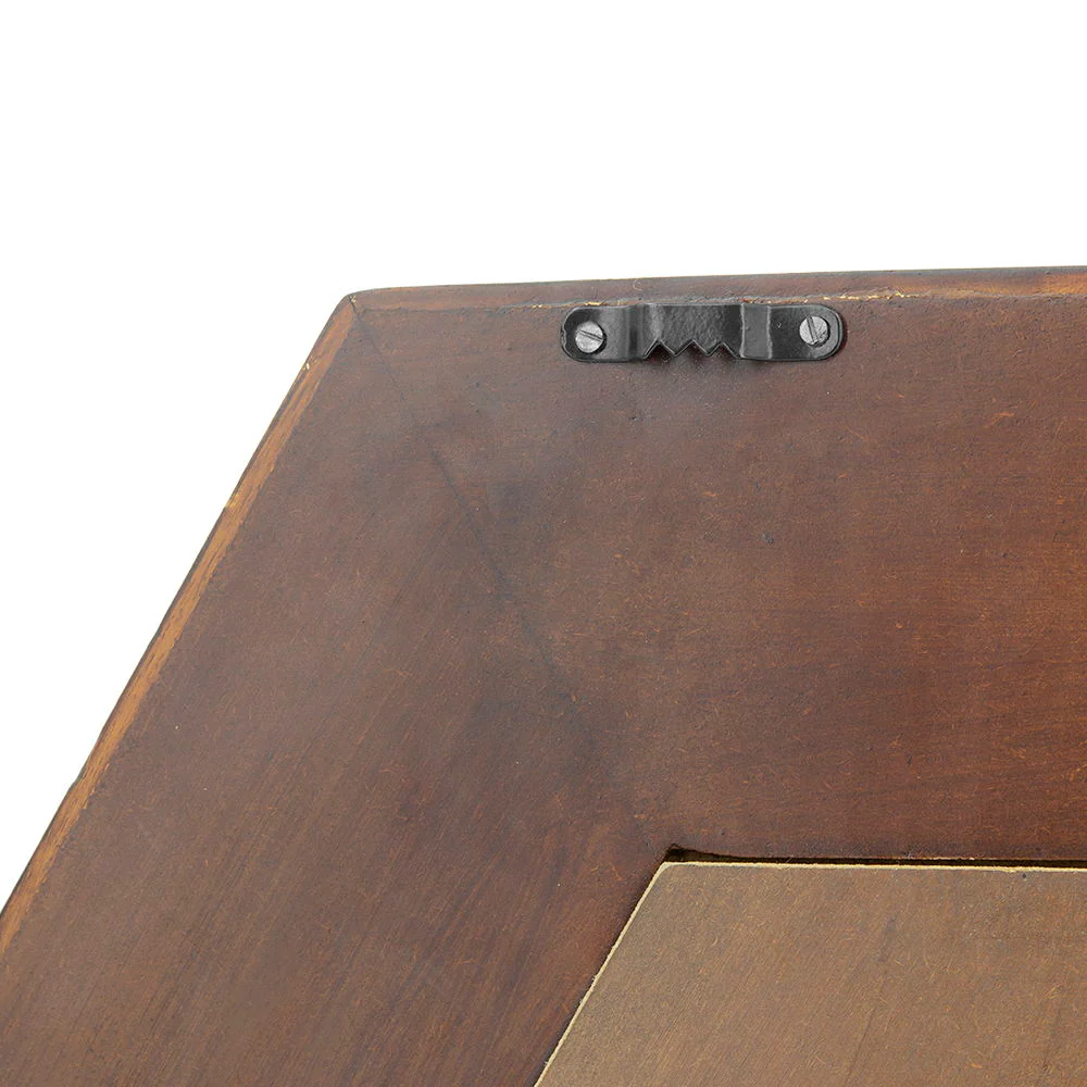 Hexagon Mirror With Natural Wood Frame - Image 10