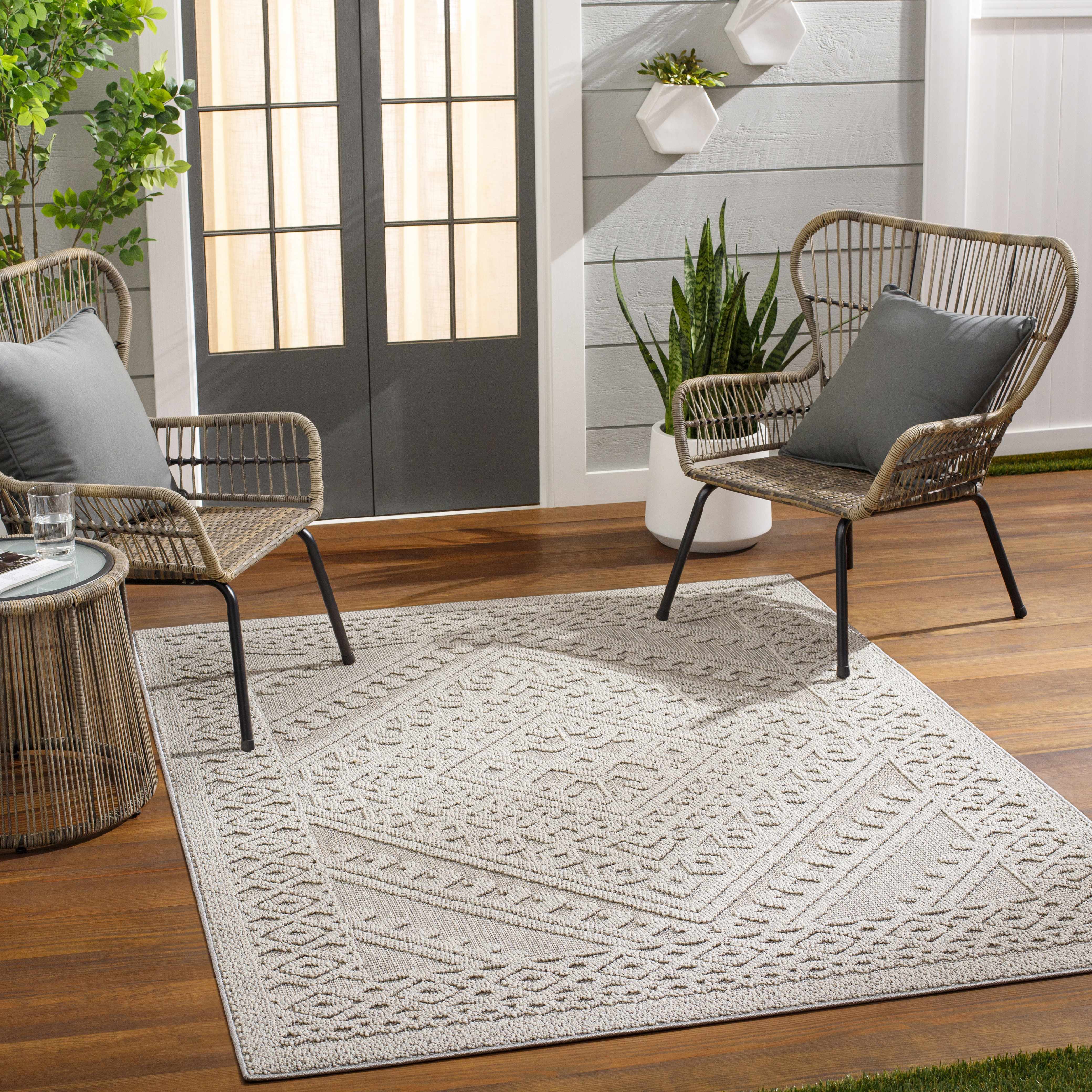 Hibah Natural Gray Area Rug - Clearance - Image 2