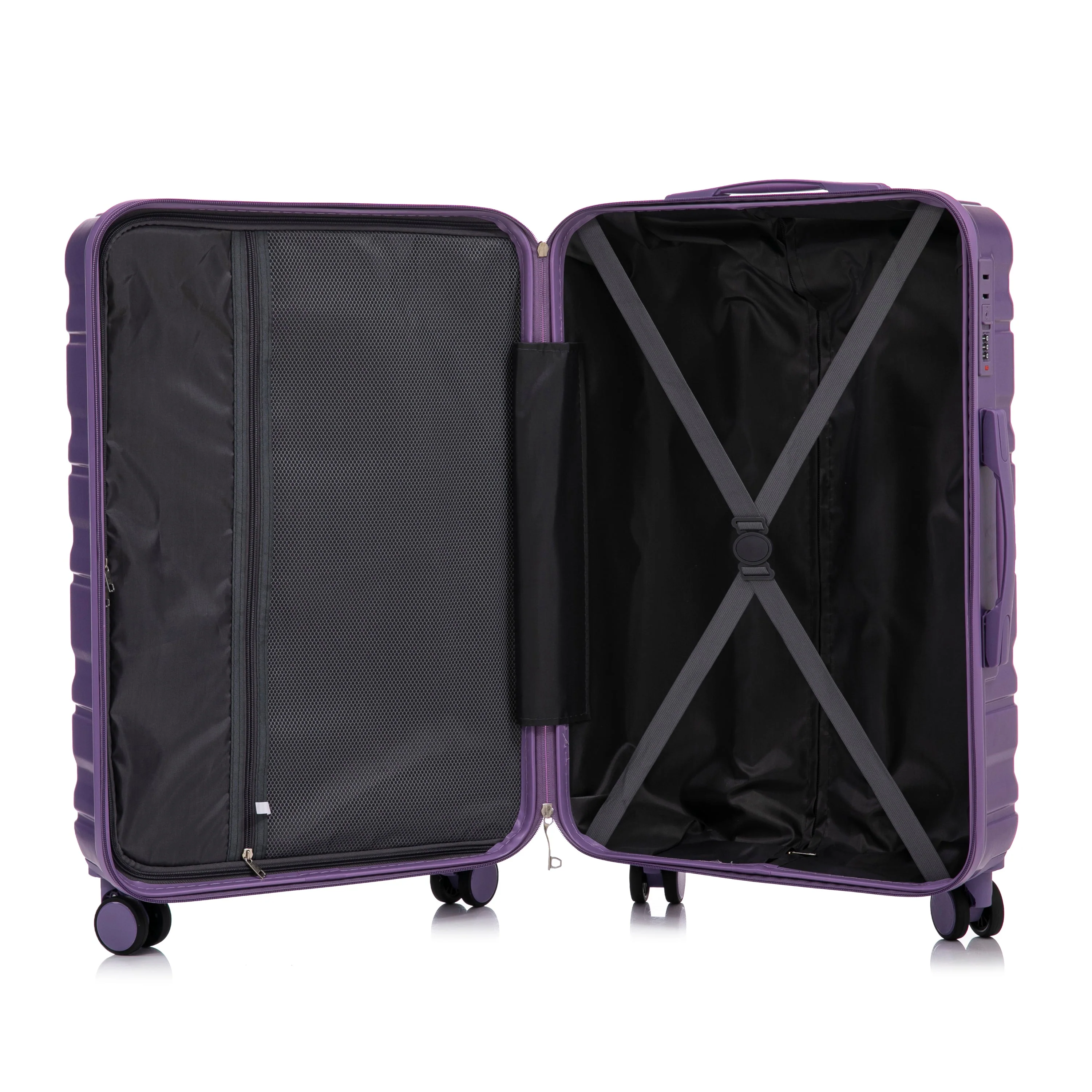 HIFINE Tourist 3-Piece ABS Spinner Wheel Luggage Set (Purple) - Image 14