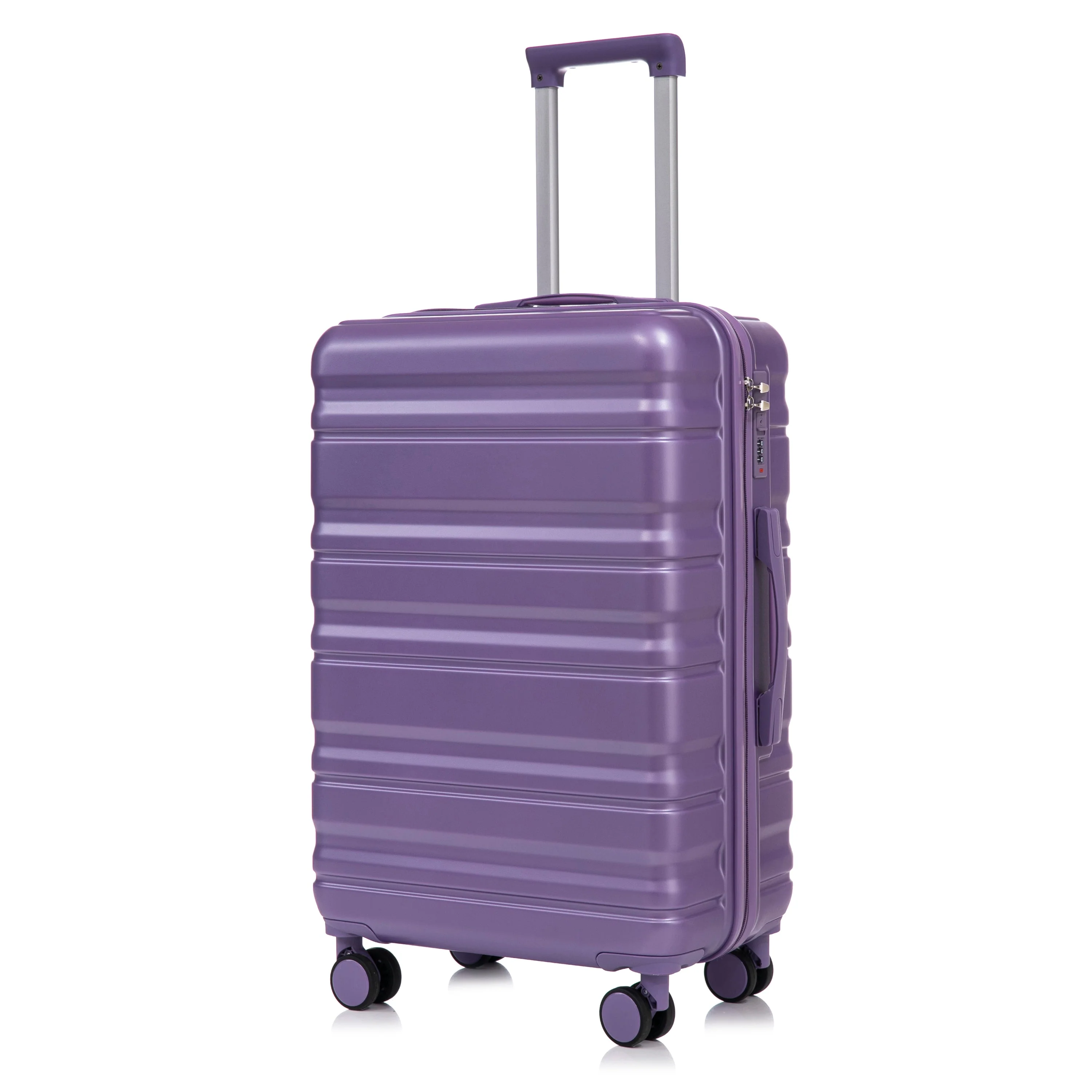 HIFINE Tourist 3-Piece ABS Spinner Wheel Luggage Set (Purple) - Image 25