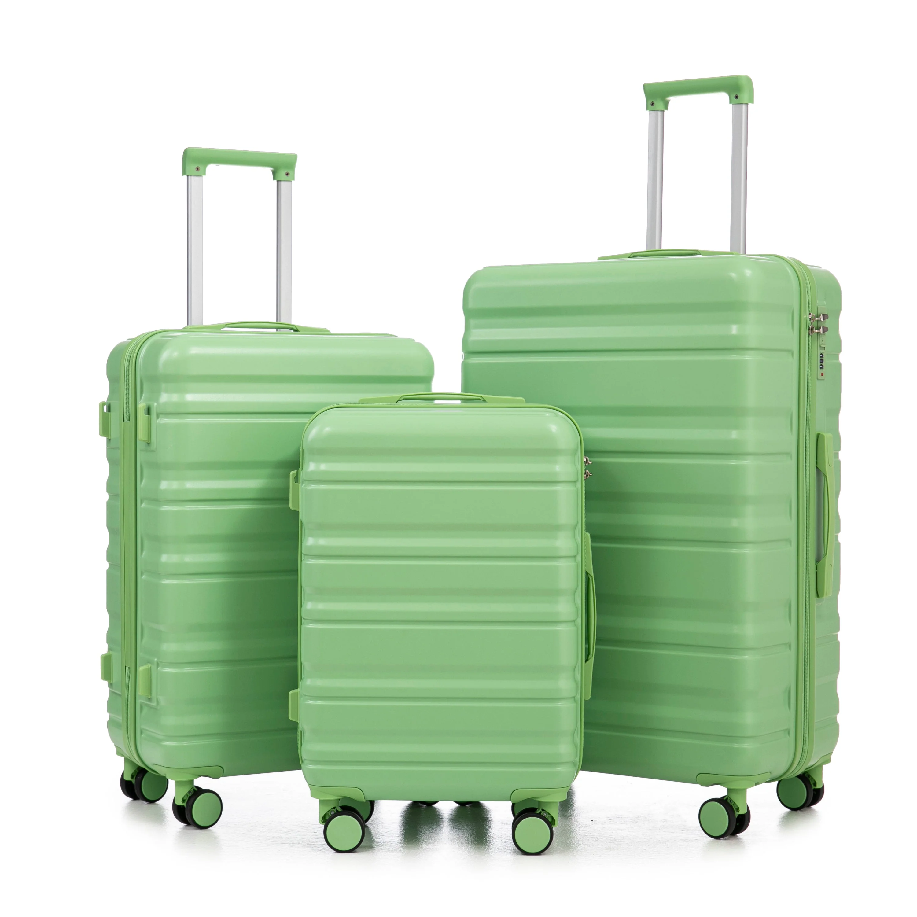HIFINE Tourist 3-Piece Spinner Wheel Luggage Set in Green - Image 21
