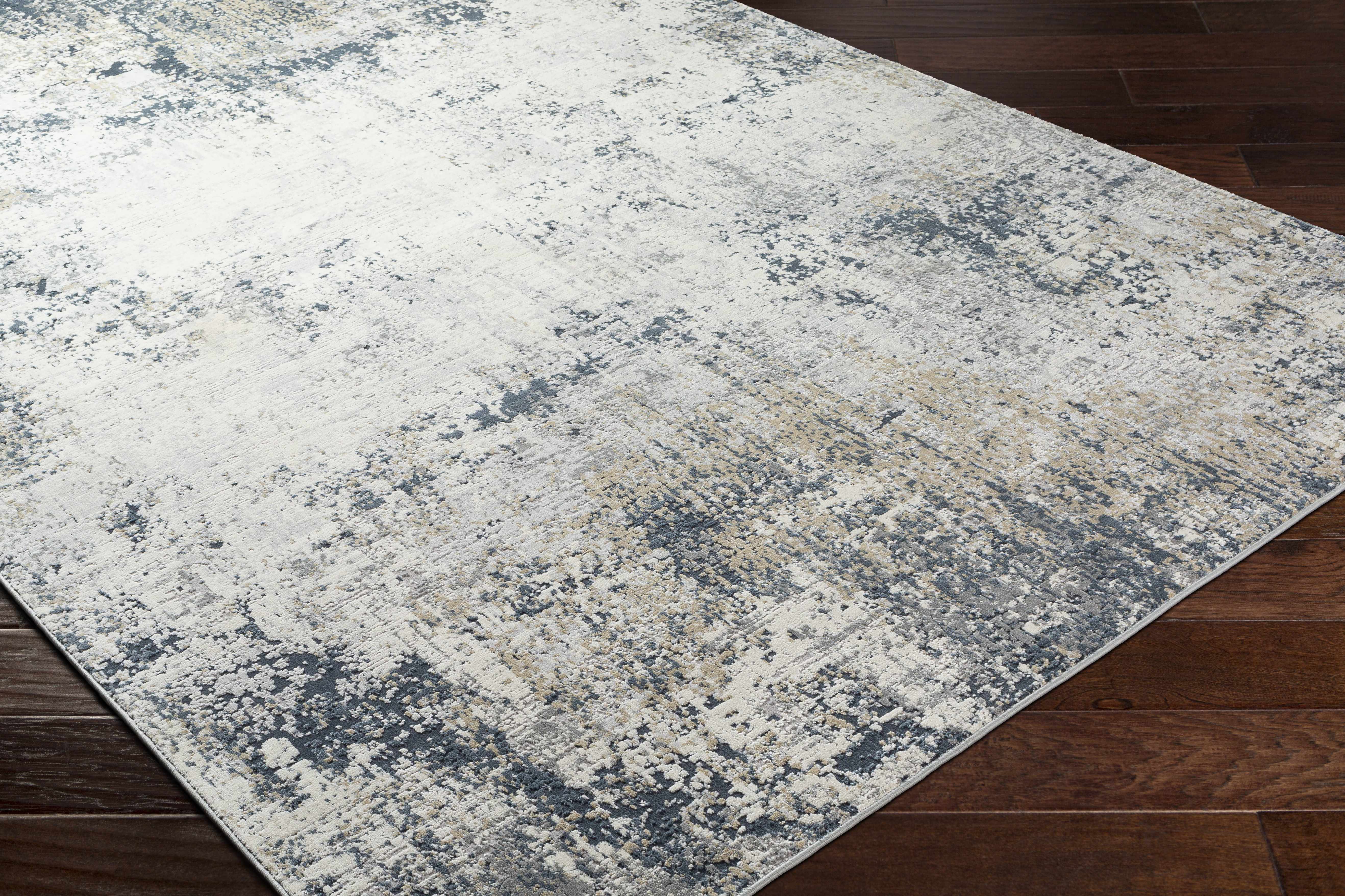 Higden Abstract Denim Blue Rug - Image 6