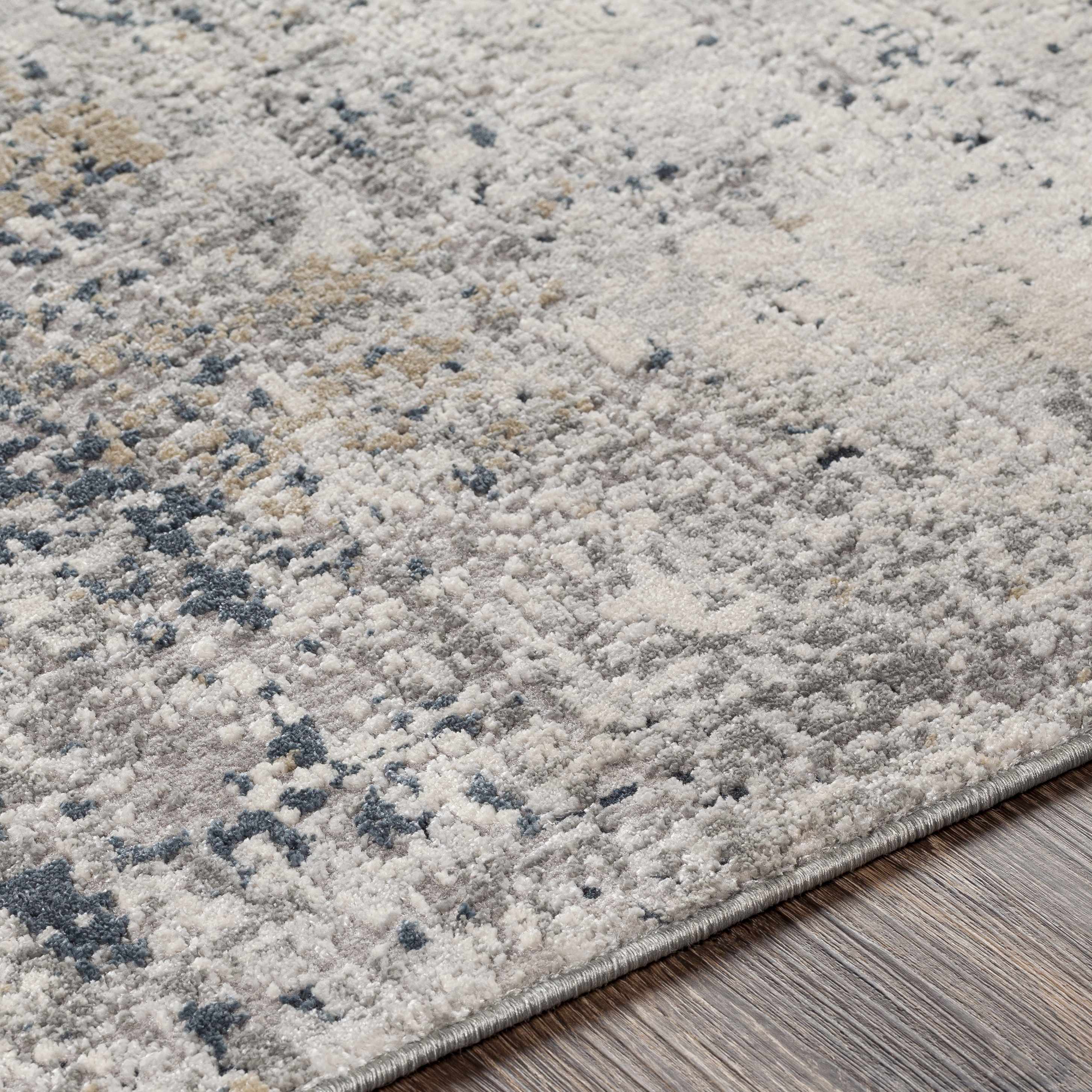 Higden Abstract Denim Blue Rug - Image 7