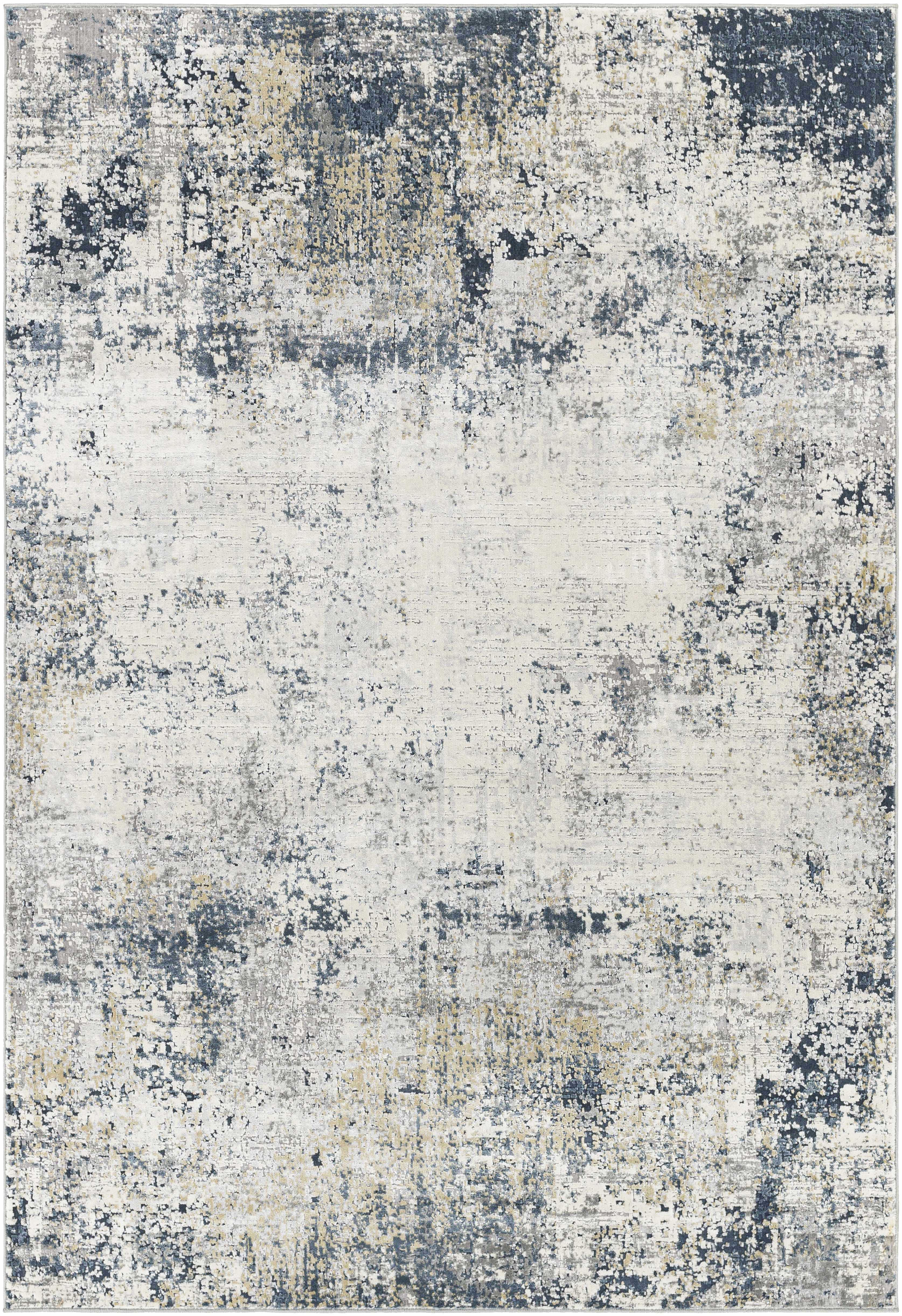 Higden Abstract Denim Blue Rug - Image 9