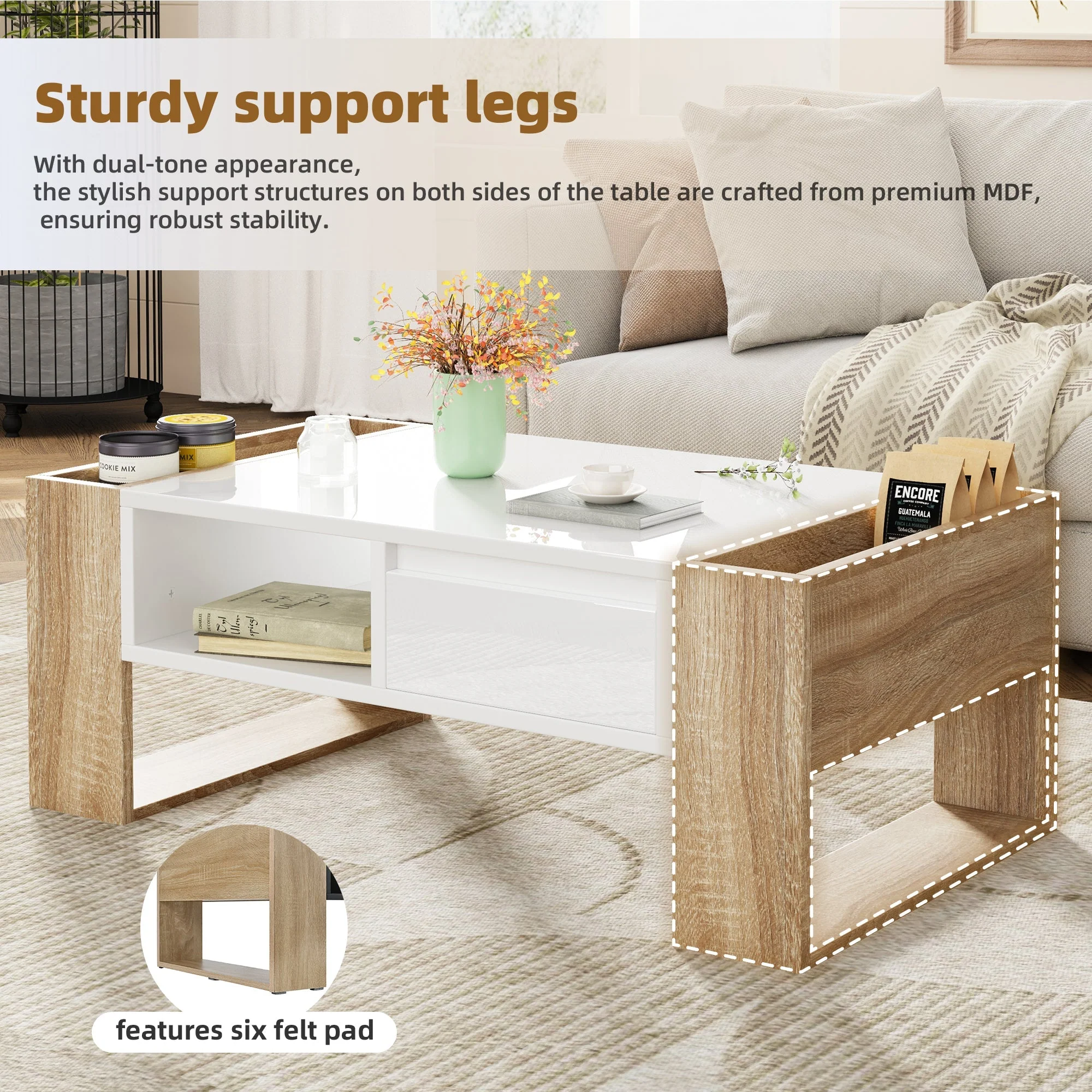 High Glossy Coffee Table by Gigatech - Image 5